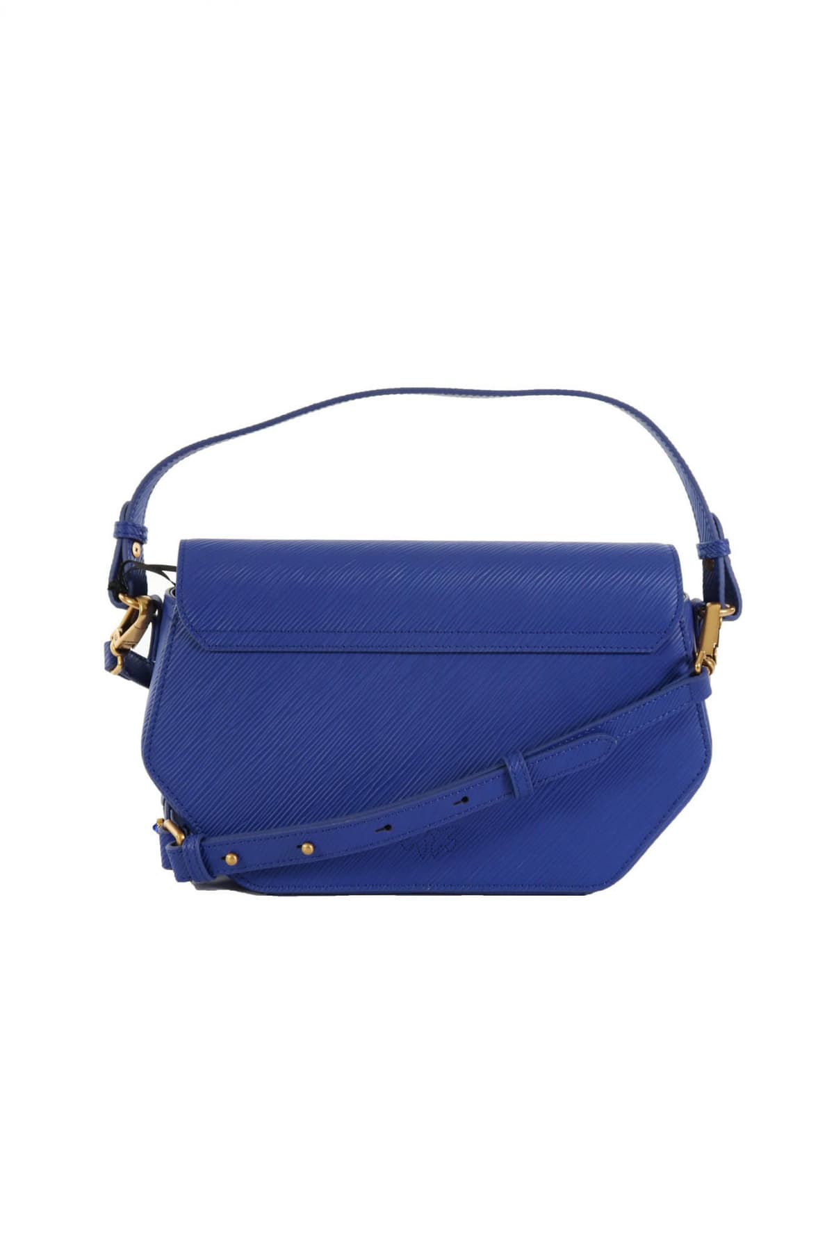 PINKO ΤΣΑΝΤΑ ΩΜΟΥ/ΧΕΙΡΟΣ LOVE CLICK EXAGON CLASSIC VITELLO ΤΡΟΥΚΣ ΛΟΥΡΑΚΙ ΜΠΛΕ ΗΛΕΚΤΡΙΚ