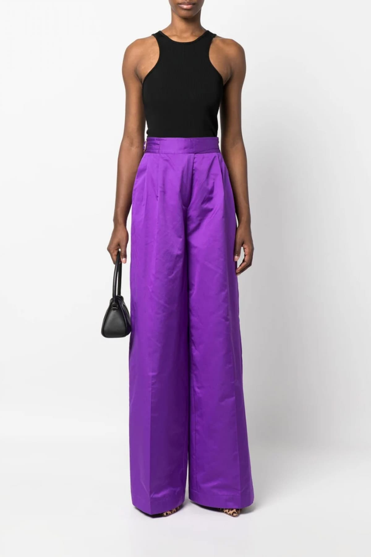 PINKO ΠΑΝΤΕΛΟΝΑ ΨΗΛΟΜΕΣΗ PAZZESCO PANTALONE ΖΩΝΗ ΜΩΒ