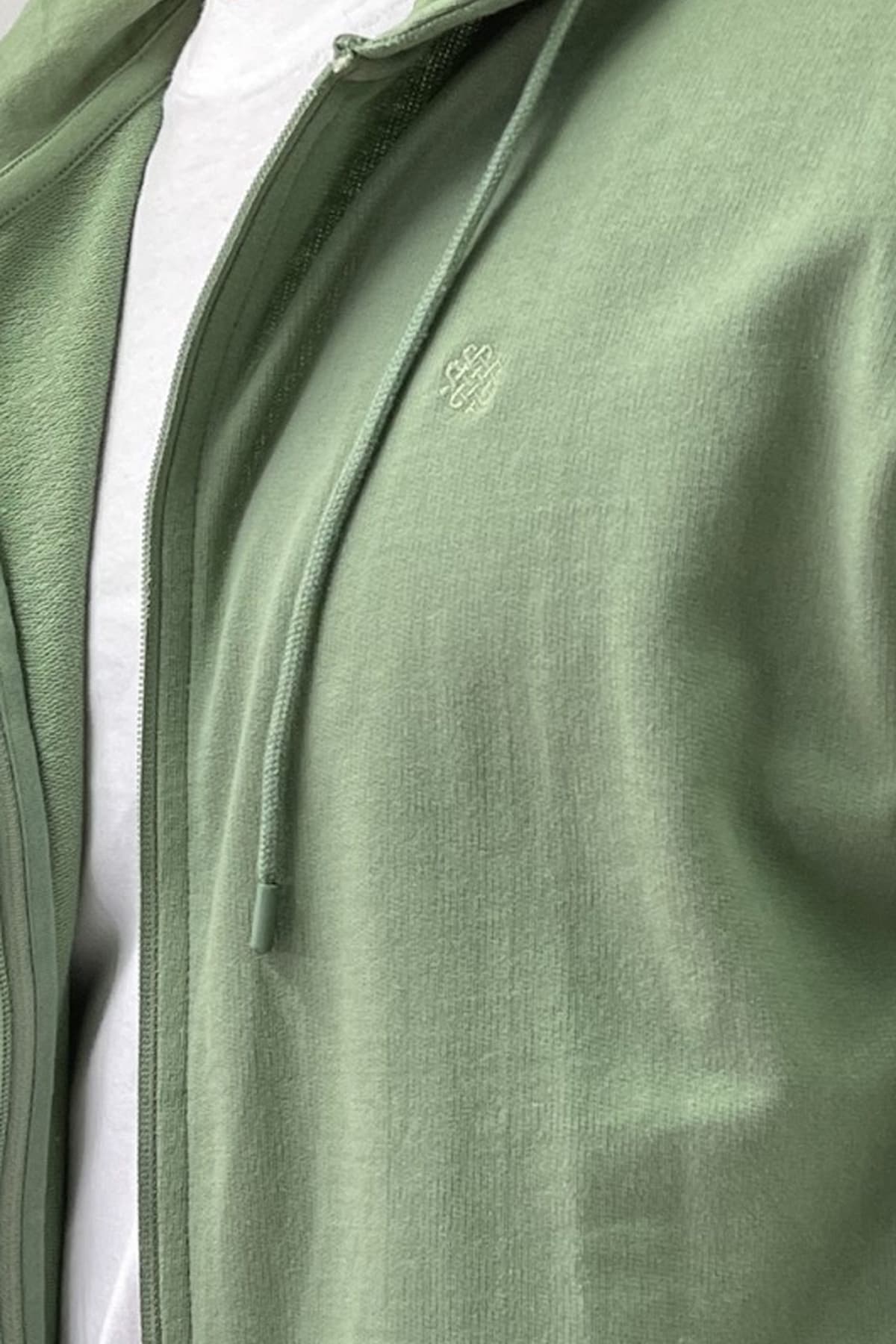 DORS ΖΑΚΕΤΑ ZIPPER HOODIE ΠΡΑΣΙΝΟ