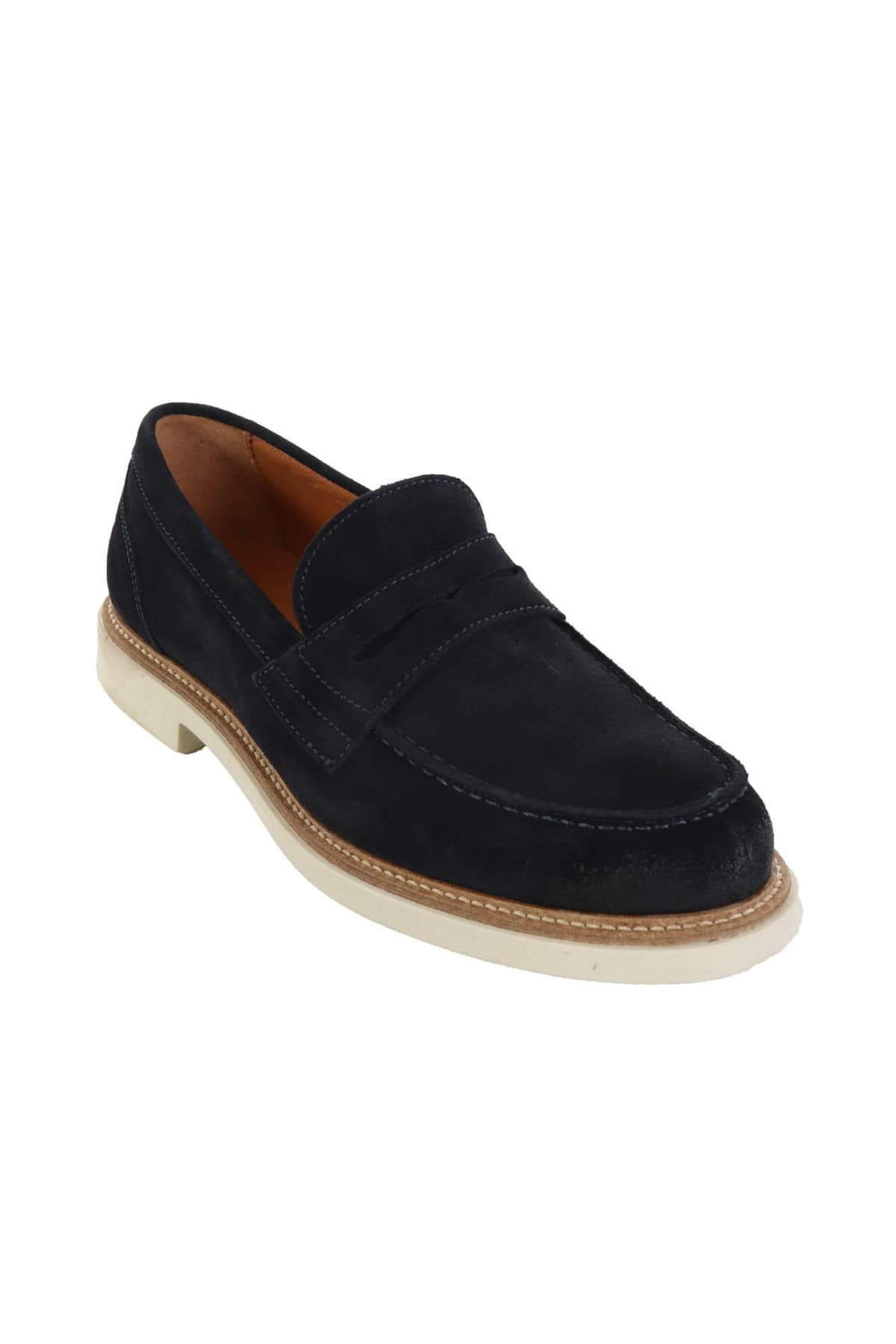 MARCO FERRETTI ΠΑΠΟΥΤΣΙΑ LOAFER ANTIK SUEDE ΜΠΛΕ