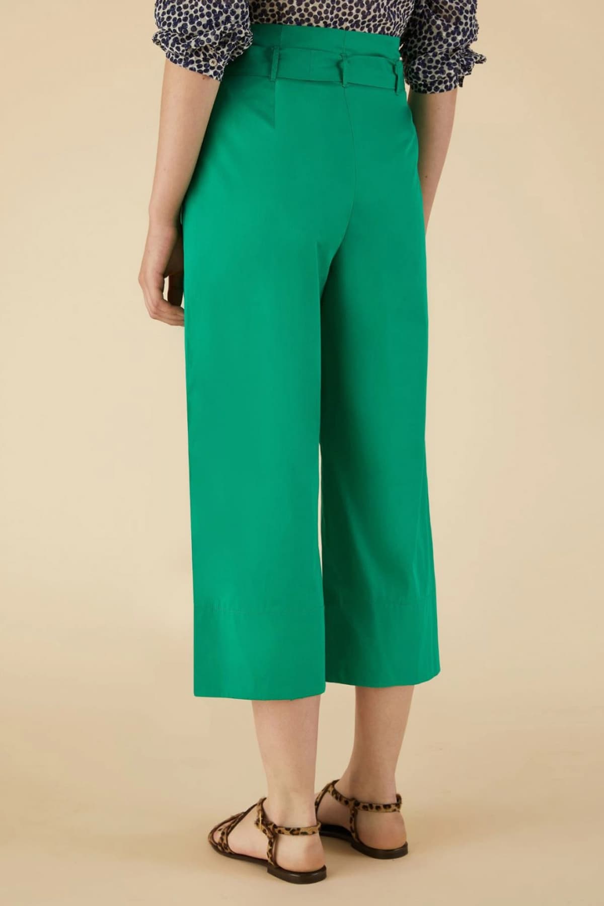 MARELLA EMME ΠΑΝΤΕΛΟΝA CROP GORDON ΨΗΛΟΜΕΣΗ ΖΩΝΗ ΠΡΑΣΙΝΟ