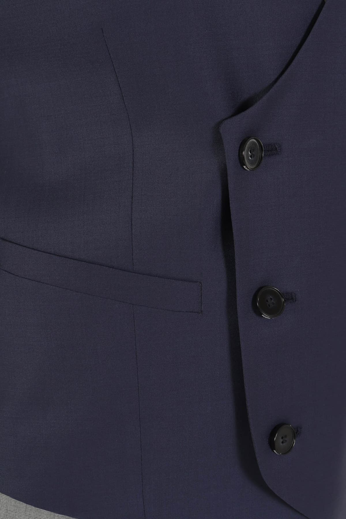 KARL LAGERFELD ΓΙΛΕΚΟ ΚΟΣΤΟΥΜΙΟΥ WAISTCOAT SCREEN ΡΑΦ ΜΠΛΕ