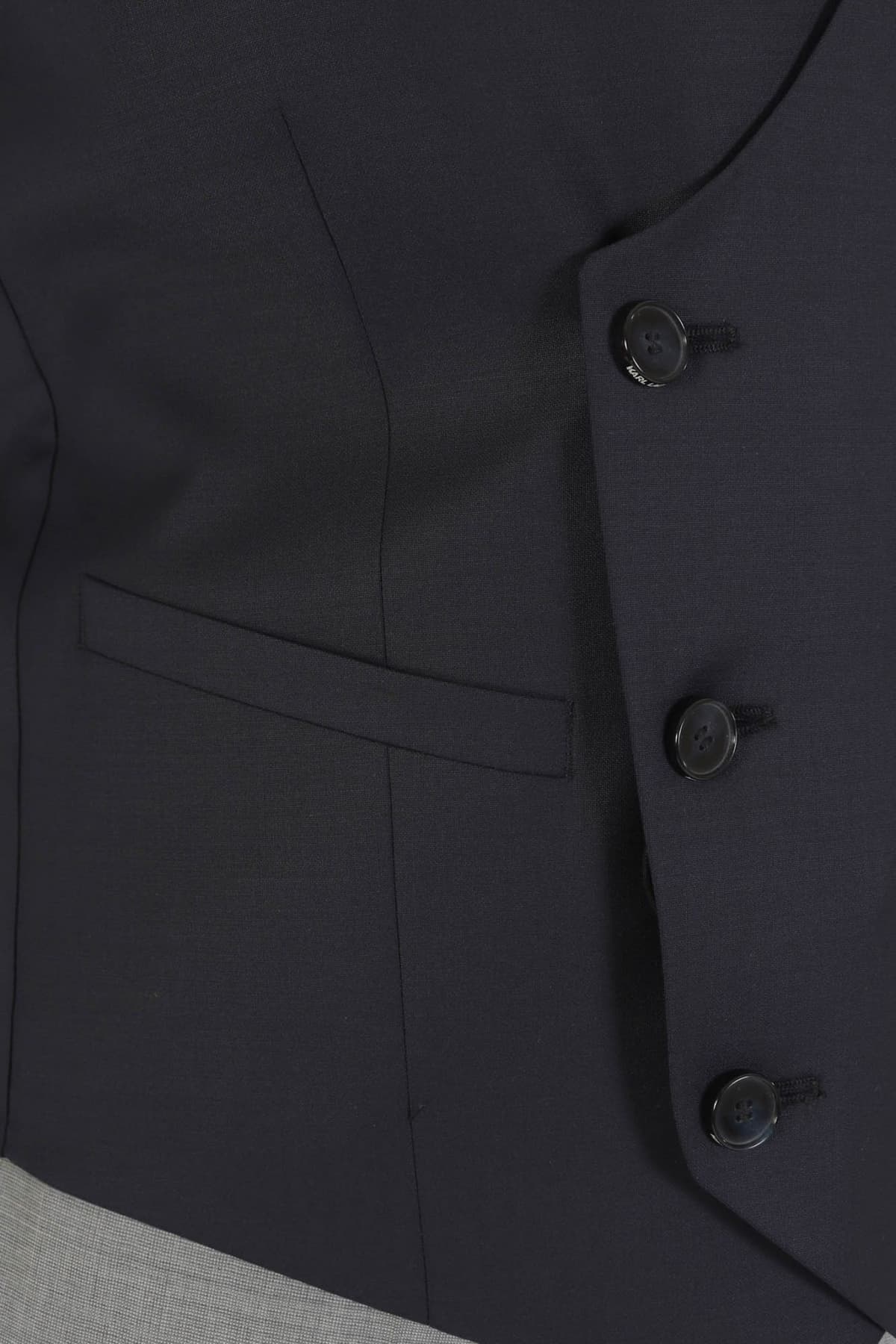 KARL LAGERFELD ΓΙΛΕΚΟ ΚΟΣΤΟΥΜΙΟΥ WAISTCOAT SCREEN ΜΠΛΕ