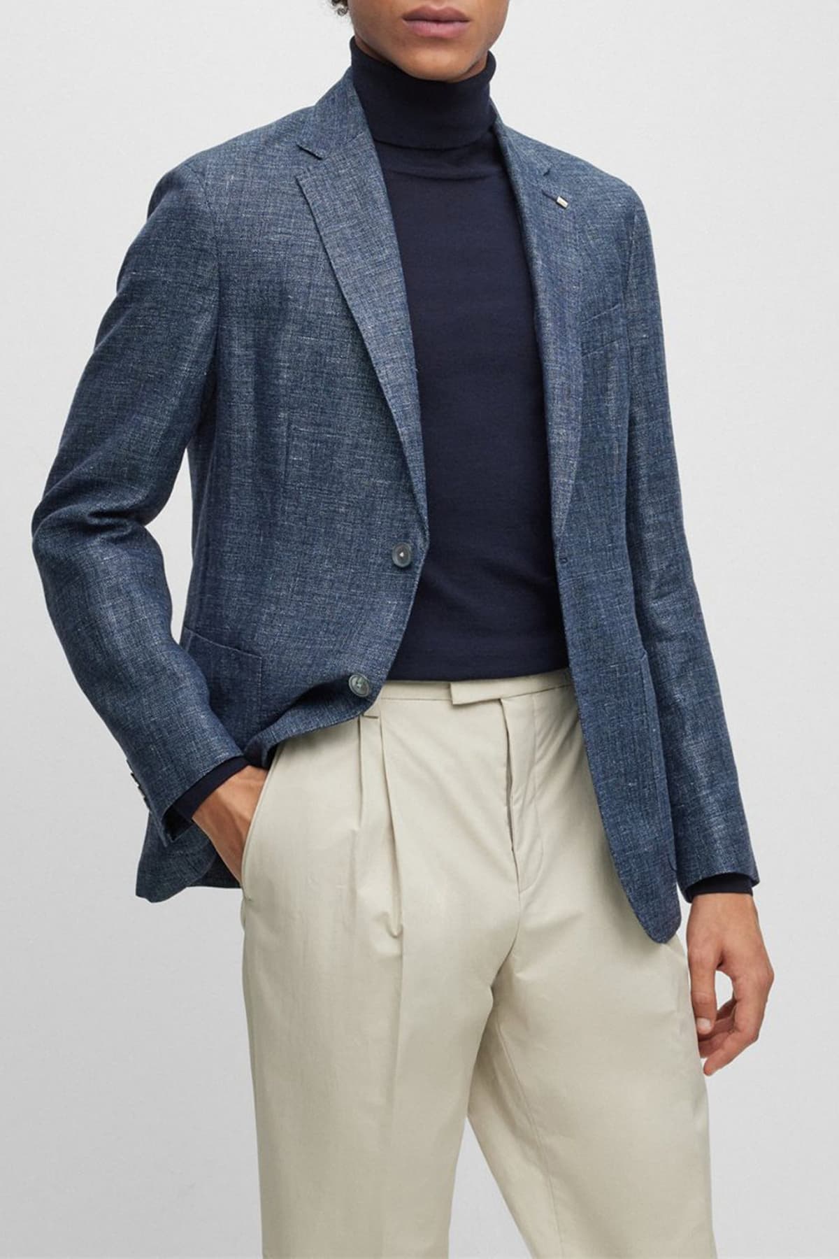 Men's Blazers Boss Blue