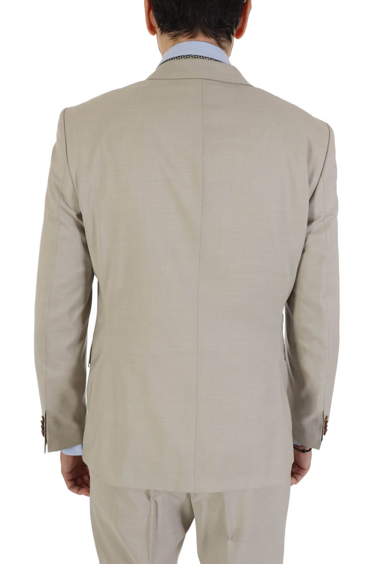 BOSS ΣΑΚΑΚΙ ΚΟΣΤΟΥΜΙΟΥ SUPER 100 SLIM FIT LANIFICΟ TESSE BIELLA H-HUGE-MM-224 ΜΠΕΖ