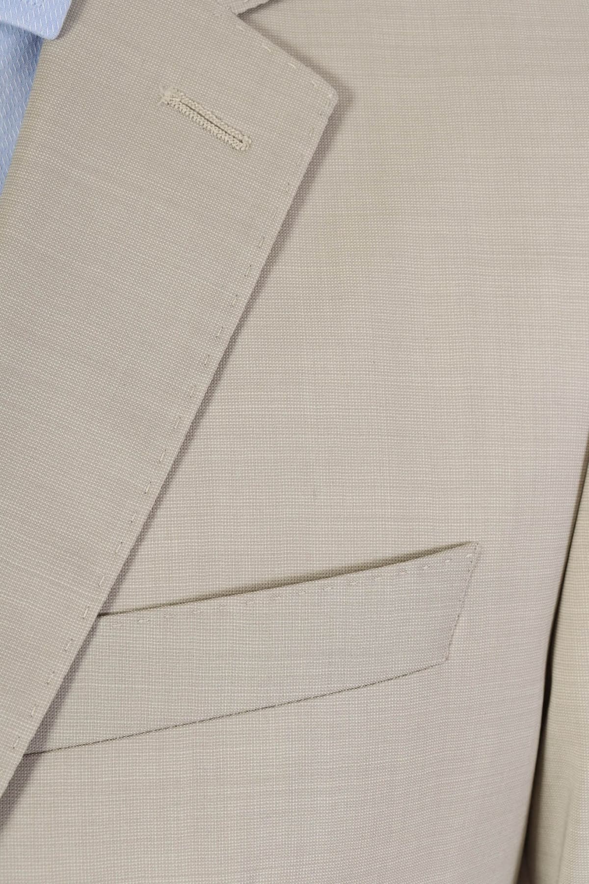 BOSS ΣΑΚΑΚΙ ΚΟΣΤΟΥΜΙΟΥ SUPER 100 SLIM FIT LANIFICΟ TESSE BIELLA H-HUGE-MM-224 ΜΠΕΖ