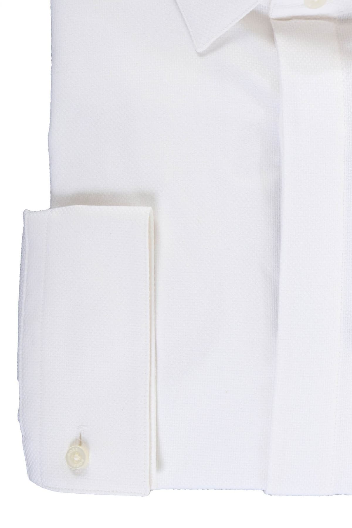 BOSS ΠΟΥΚΑΜΙΣΟ MΙΚΡΟΣΧΕΔΙΟ SLIM FIT STRETCH EASY IRON H-HANK-S-PART-C1 -232 ΛΕΥΚΟ