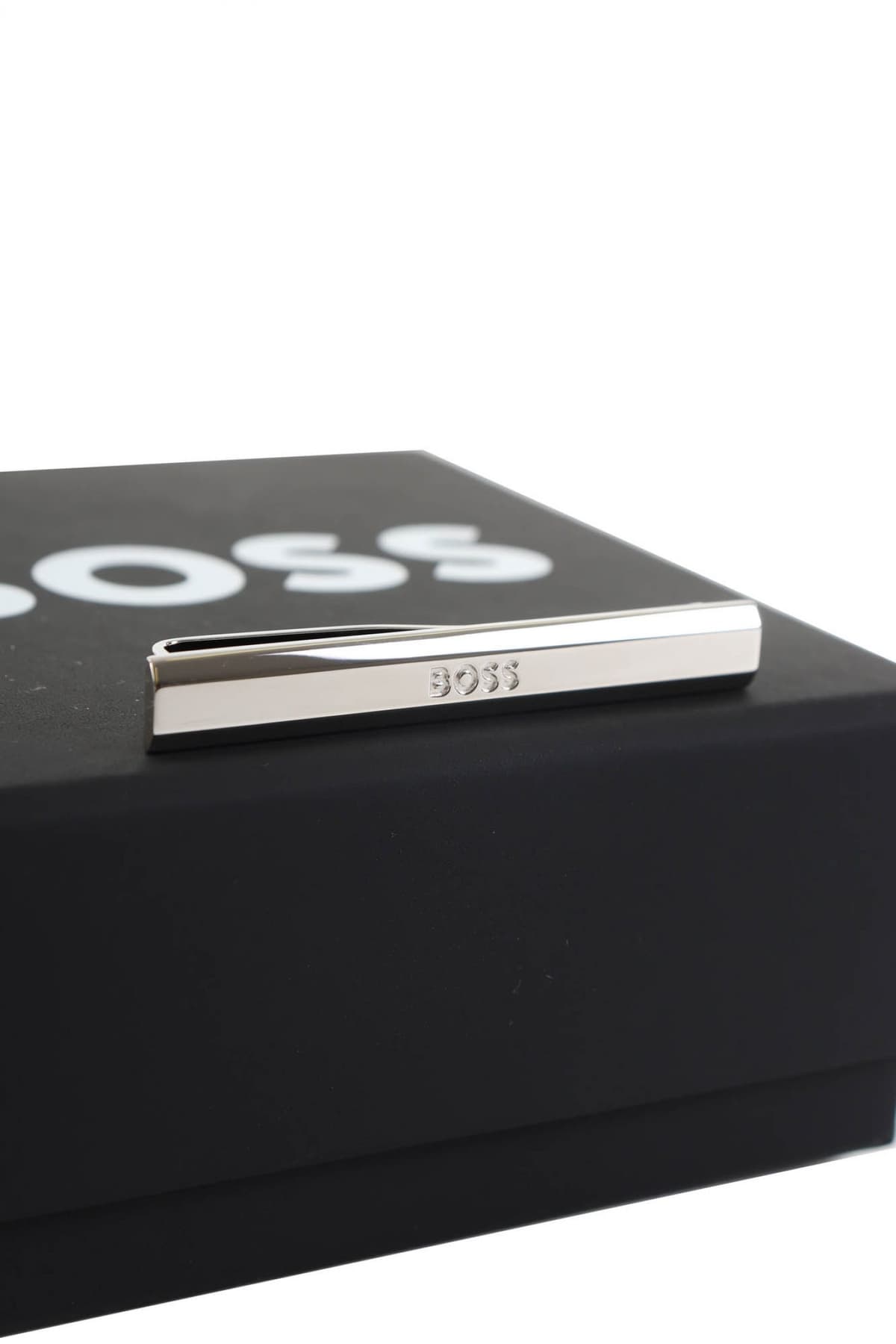 BOSS ΚΛΙΠ ΓΡΑΒΑΤΑΣ Β-LOGO-TIE ΑΣΗΜΙ