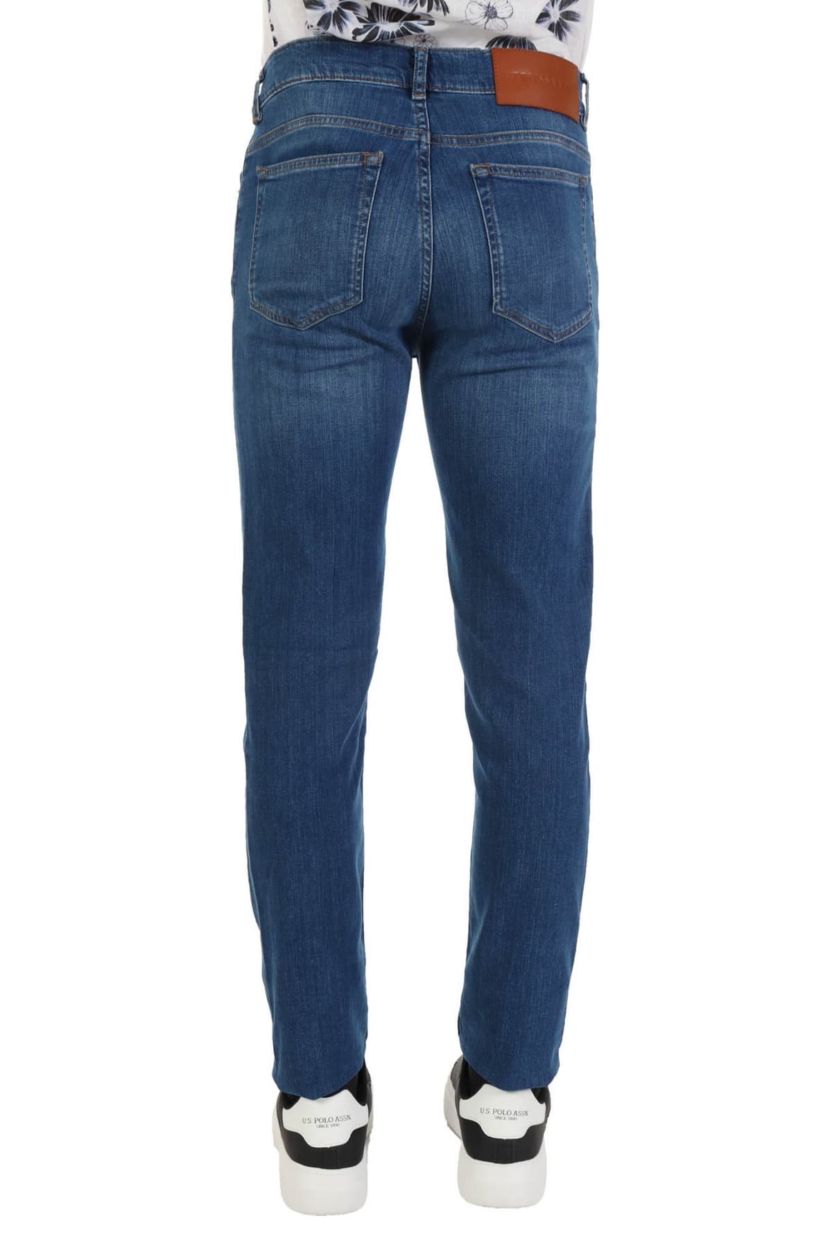 TRUSSARDI JEANS ΠΑΝΤΕΛΟΝΙ JEANS 370CLOSE DENIM NICE TOP ΜΠΛΕ