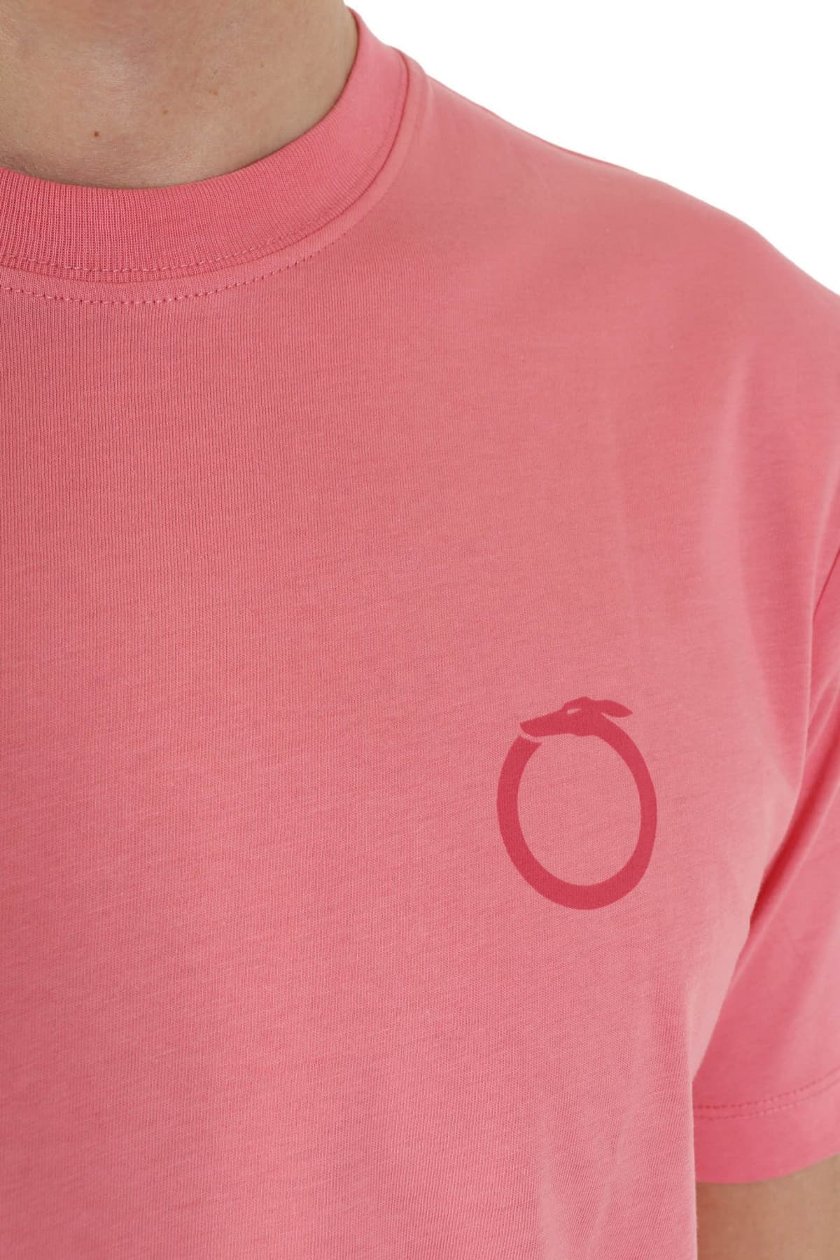 TRUSSARDI JEANS T-SHIRT SMALL GREYHOUND LOGO ΣΟΜΟΝ