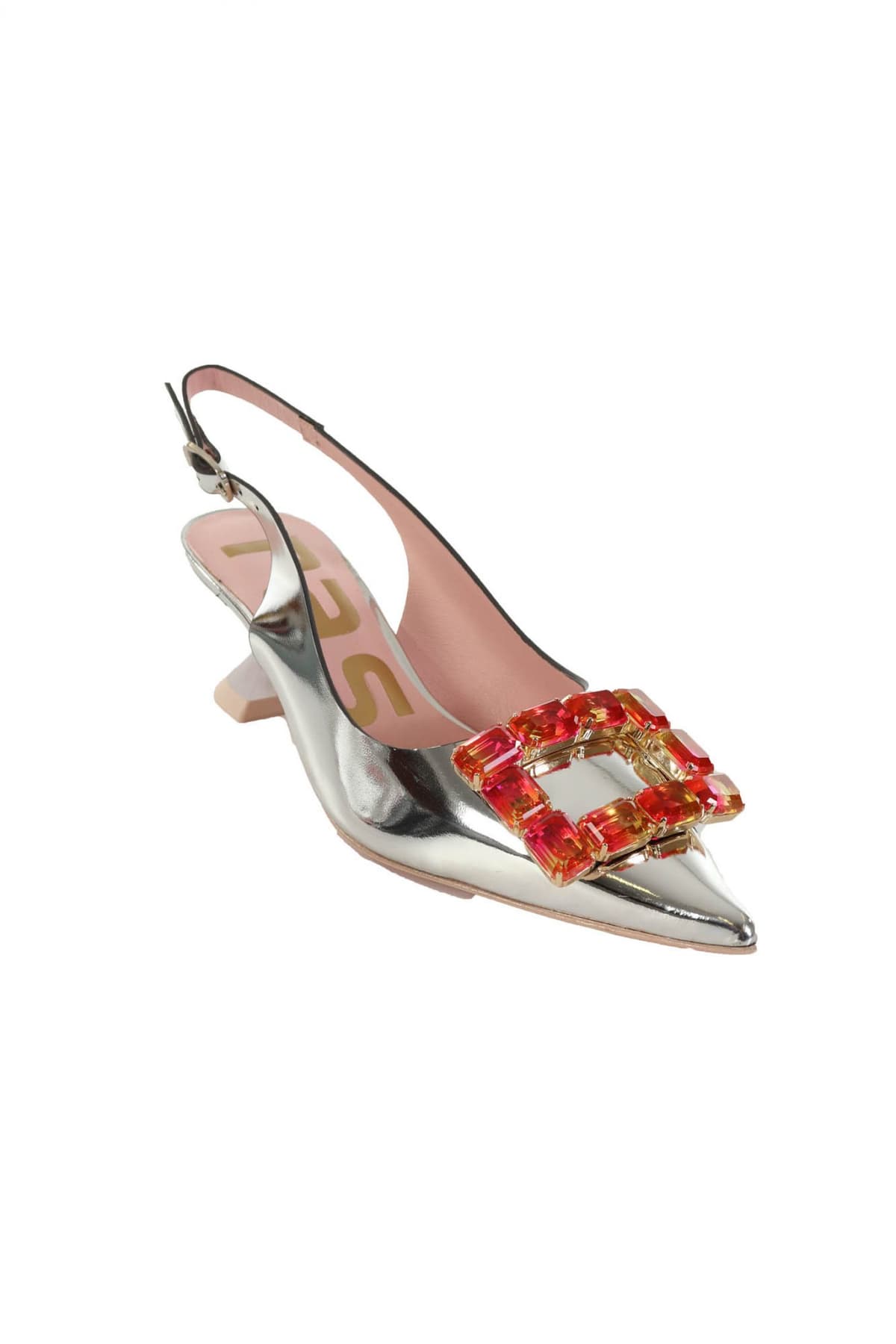 RAS ΠΑΠΟΥΤΣΙΑ MULES REFLEJO ΑΓΚΡΑΦΑ ΜΕ ΧΑΝΤΡΕΣ ΑΣΗΜΙ