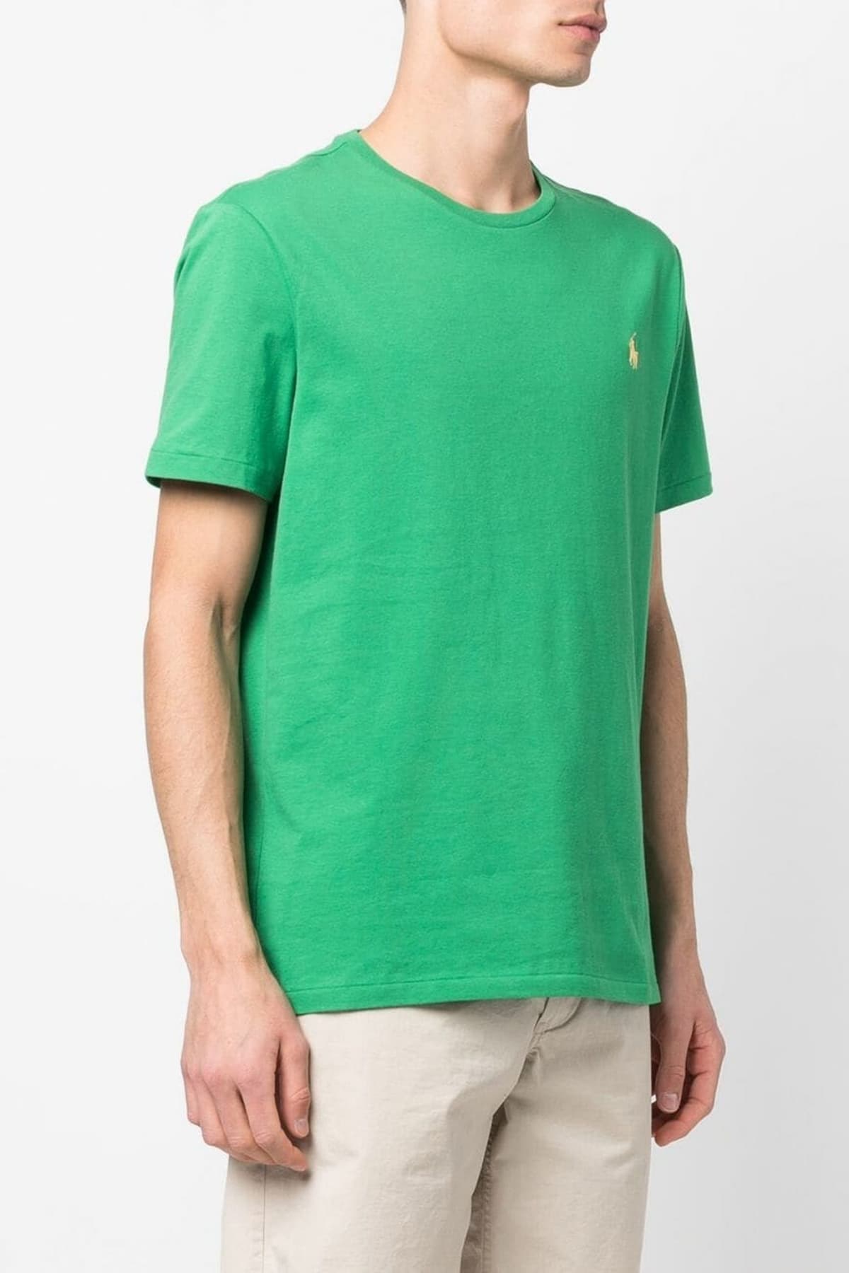 RALPH LAUREN T-SHIRT CUSTOM SLIM FIT ΑΝΟΙΧΤΟ ΠΡΑΣΙΝΟ