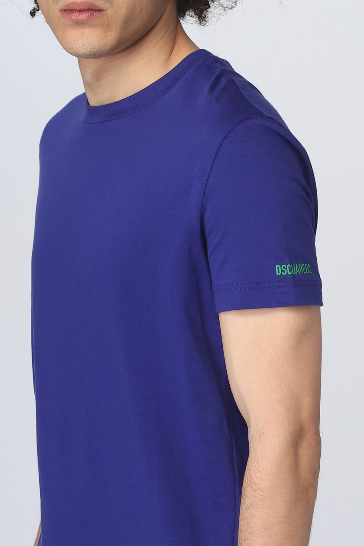 DSQUARED2 UNDERWEAR ΕΣΩΡΟΥΧΟ T-SHIRT ROUND NECK ΜΩΒ