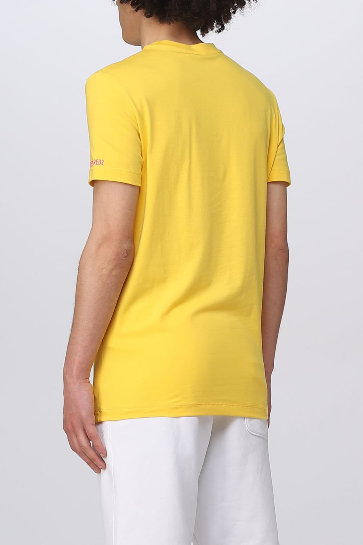 DSQUARED2 UNDERWEAR ΕΣΩΡΟΥΧΟ T-SHIRT ROUND NECK ΚΙΤΡΙΝΟ