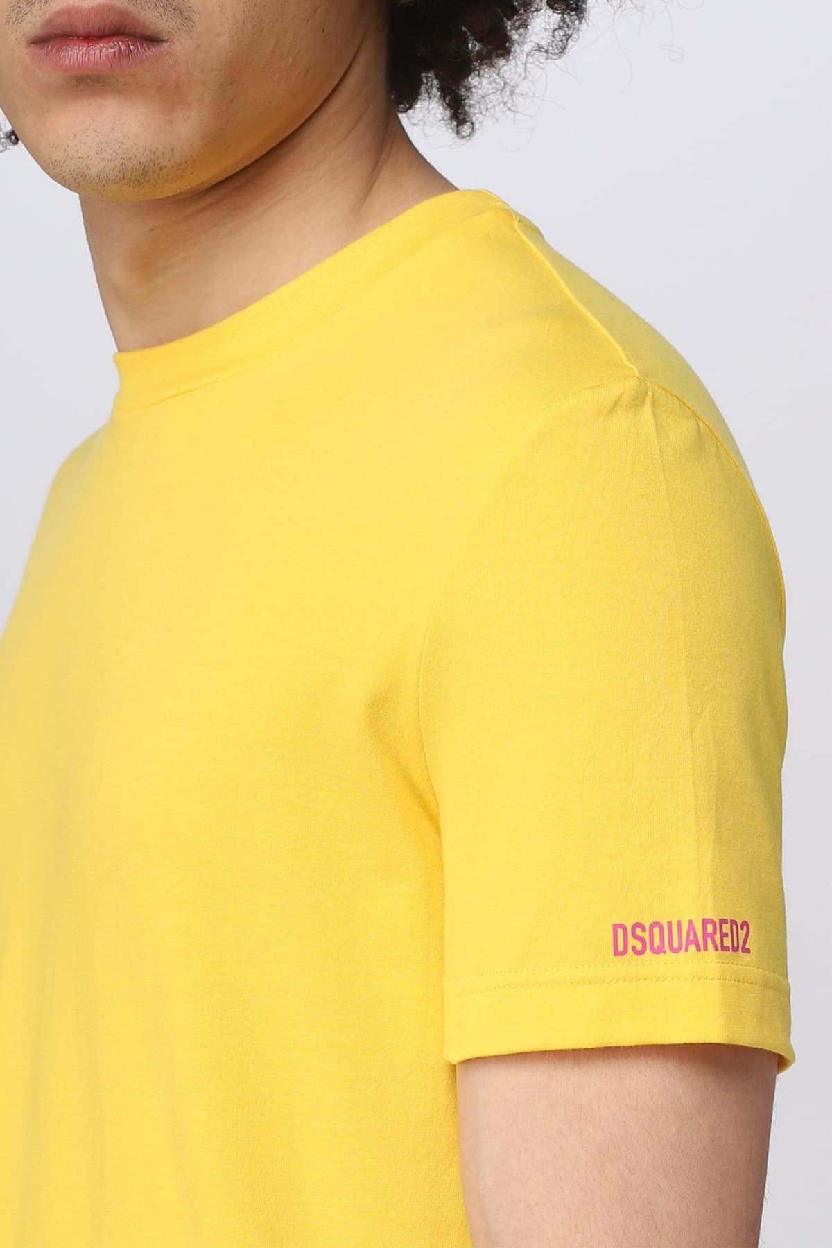 DSQUARED2 UNDERWEAR ΕΣΩΡΟΥΧΟ T-SHIRT ROUND NECK ΚΙΤΡΙΝΟ