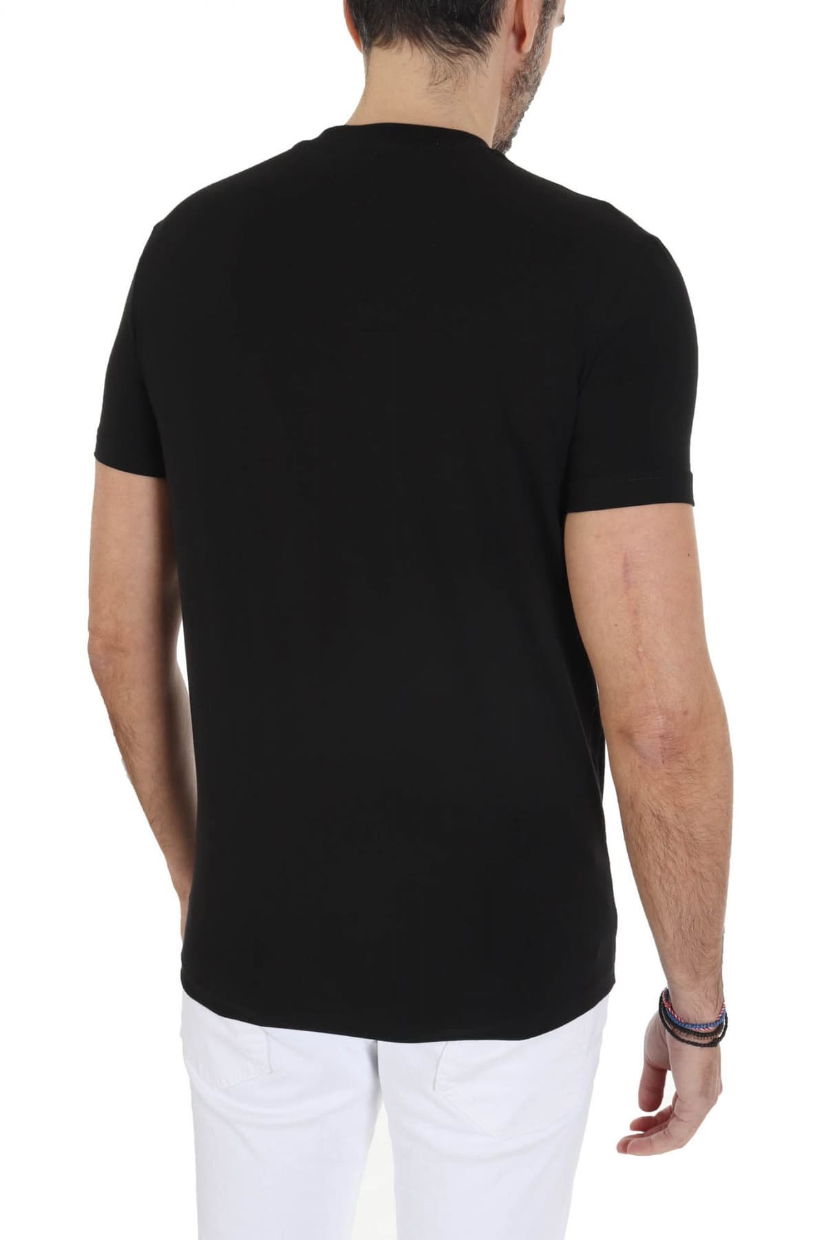 DSQUARED2 UNDERWEAR ΕΣΩΡΟΥΧΟ T-SHIRT ROUND NECK ΜΠΛΕ ΜΑΥΡΟ