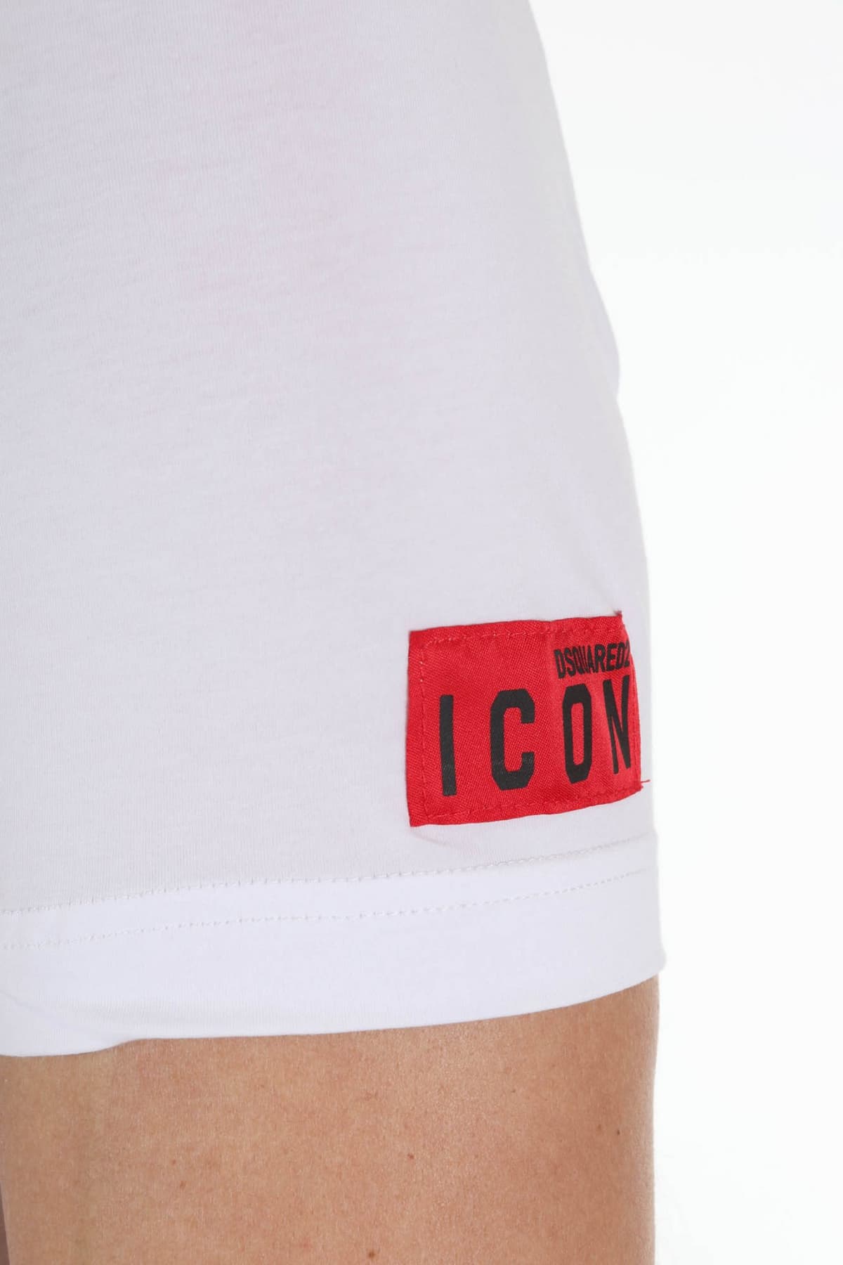 DSQUARED2 UNDERWEAR ΕΣΩΡΟΥΧΟ T-SHIRT ROUND NECK ΚΟΚΚΙΝΟ ΛΕΥΚΟ