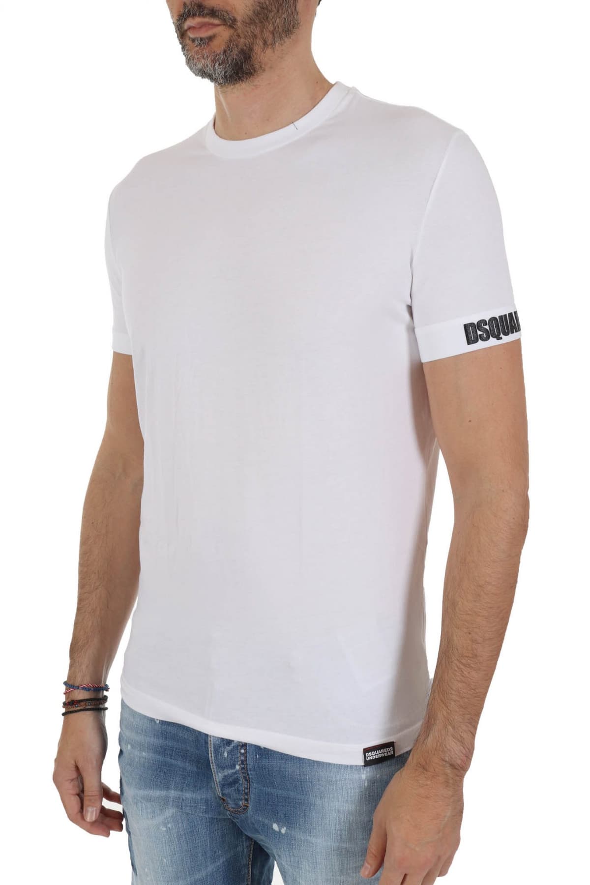 DSQUARED2 UNDERWEAR ΕΣΩΡΟΥΧΟ T-SHIRT ROUND NECK ΛΕΥΚΟ