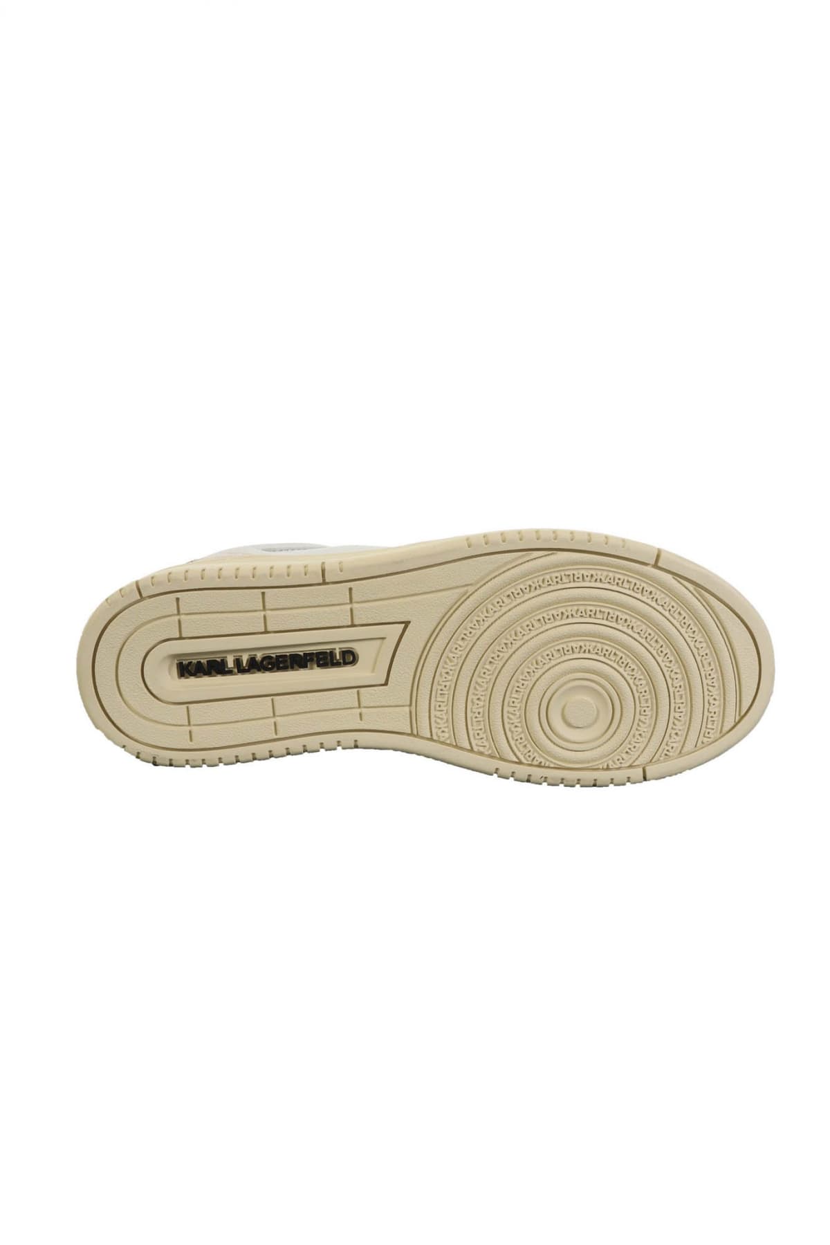 KARL LAGERFELD ΠΑΠΟΥΤΣΙΑ SNEAKERS KREW ΜΠΕΖ ΛΕΠΤΟΜΕΡΕΙΕΣ ΛΕΥΚΟ