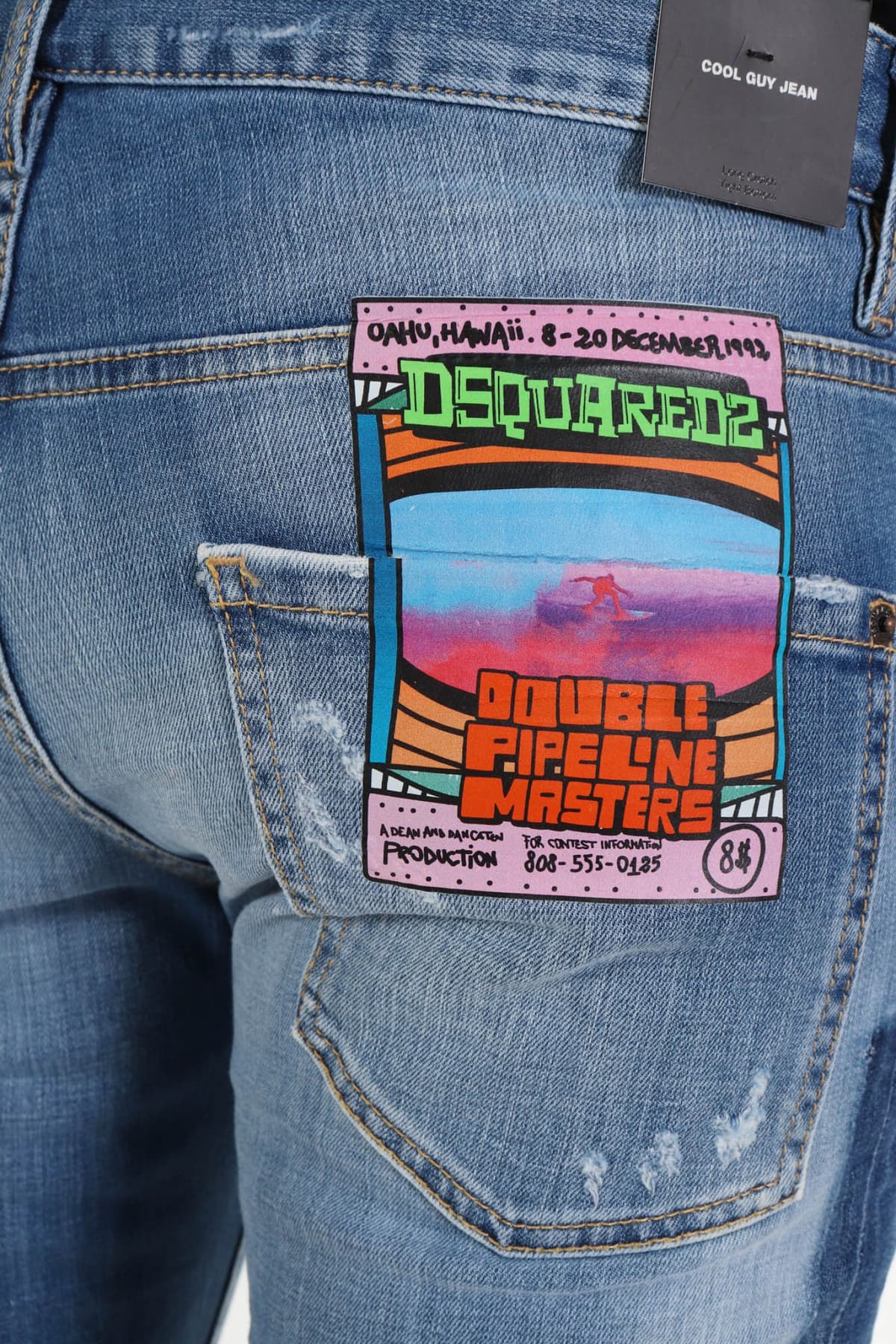 DSQUARED2 ΠΑΝΤΕΛΟΝΙ JEANS COOL GUY ΜΠΛΕ