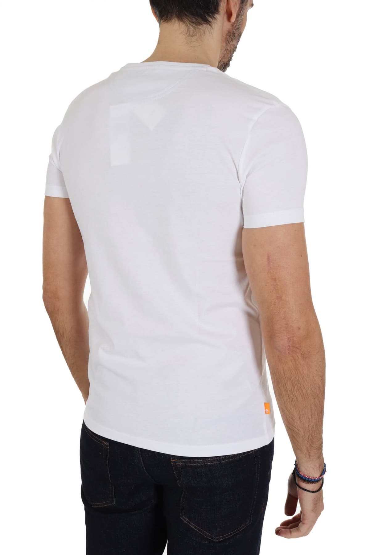 TIMBERLAND T-SHIRT V NECK DUN-RIVER SLIM FIT ΛΕΥΚΟ