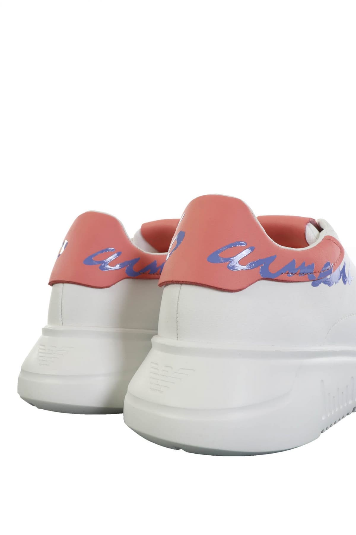 EMPORIO ARMANI ΠΑΠΟΥΤΣΙΑ SNEAKERS WOMAN ΛΟΓΟΤΥΠΟ ΛΕΥΚΟ