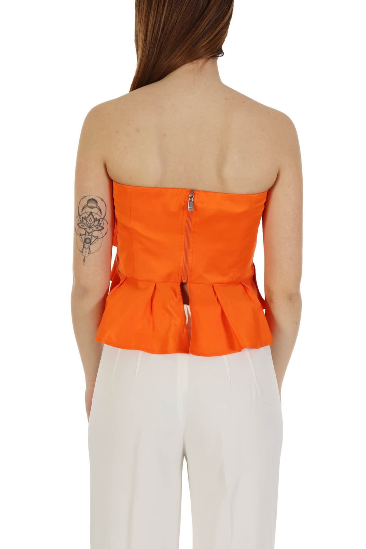 PINKO TOP TROPPO ΣΤΡΑΠΛΕΣ ΒΟΛΑΝ ΠΟΡΤΟΚΑΛΙ