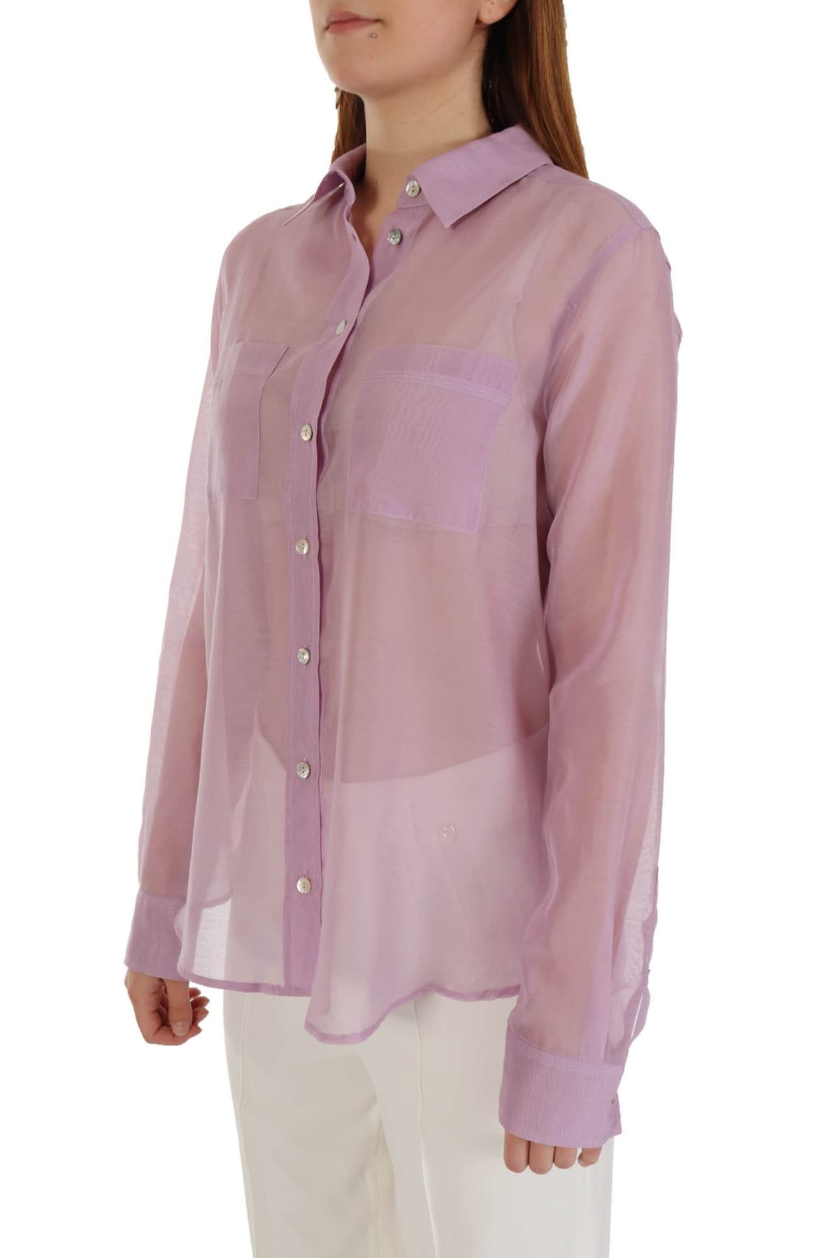 MARELLA MONOCHROME ΠΟΥΚΑΜΙΣΟ FELTRO ΤΣΕΠΕΣ ΔΙΑΦΑΝΕΙΑ ΛΙΛΑ