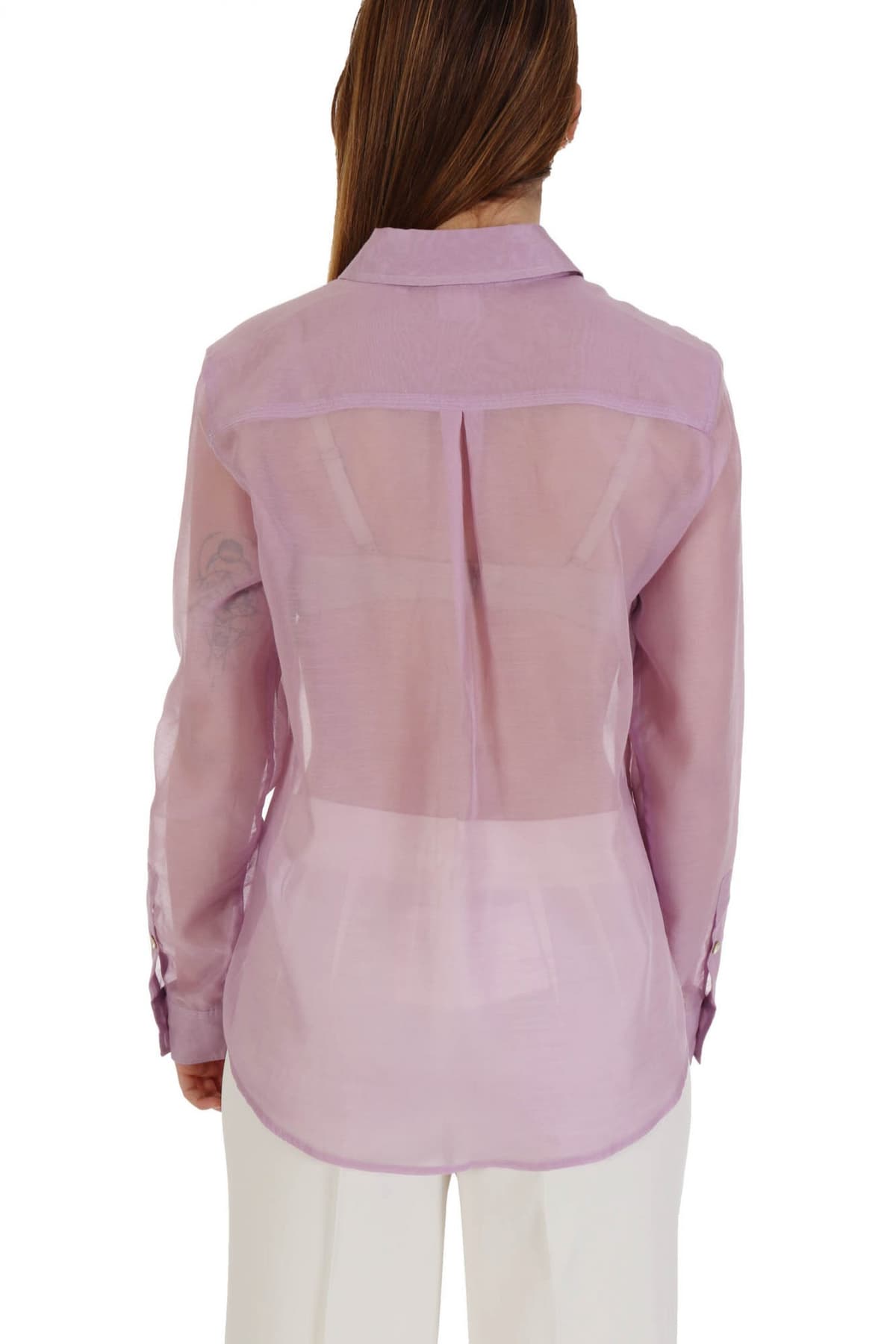 MARELLA MONOCHROME ΠΟΥΚΑΜΙΣΟ FELTRO ΤΣΕΠΕΣ ΔΙΑΦΑΝΕΙΑ ΛΙΛΑ