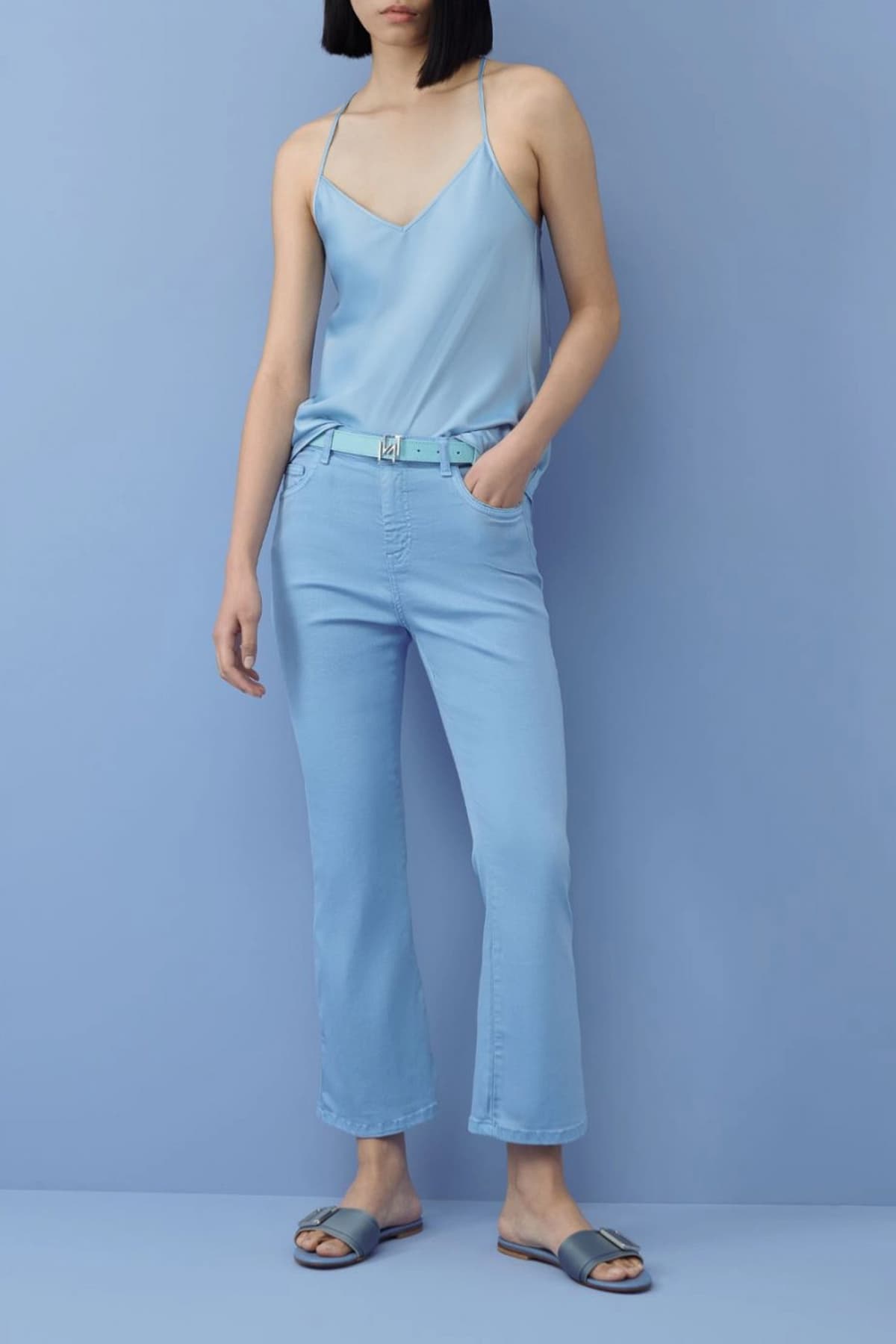 MARELLA MONOCHROME TOP BALANCE ΓΑΛΑΖΙΟ