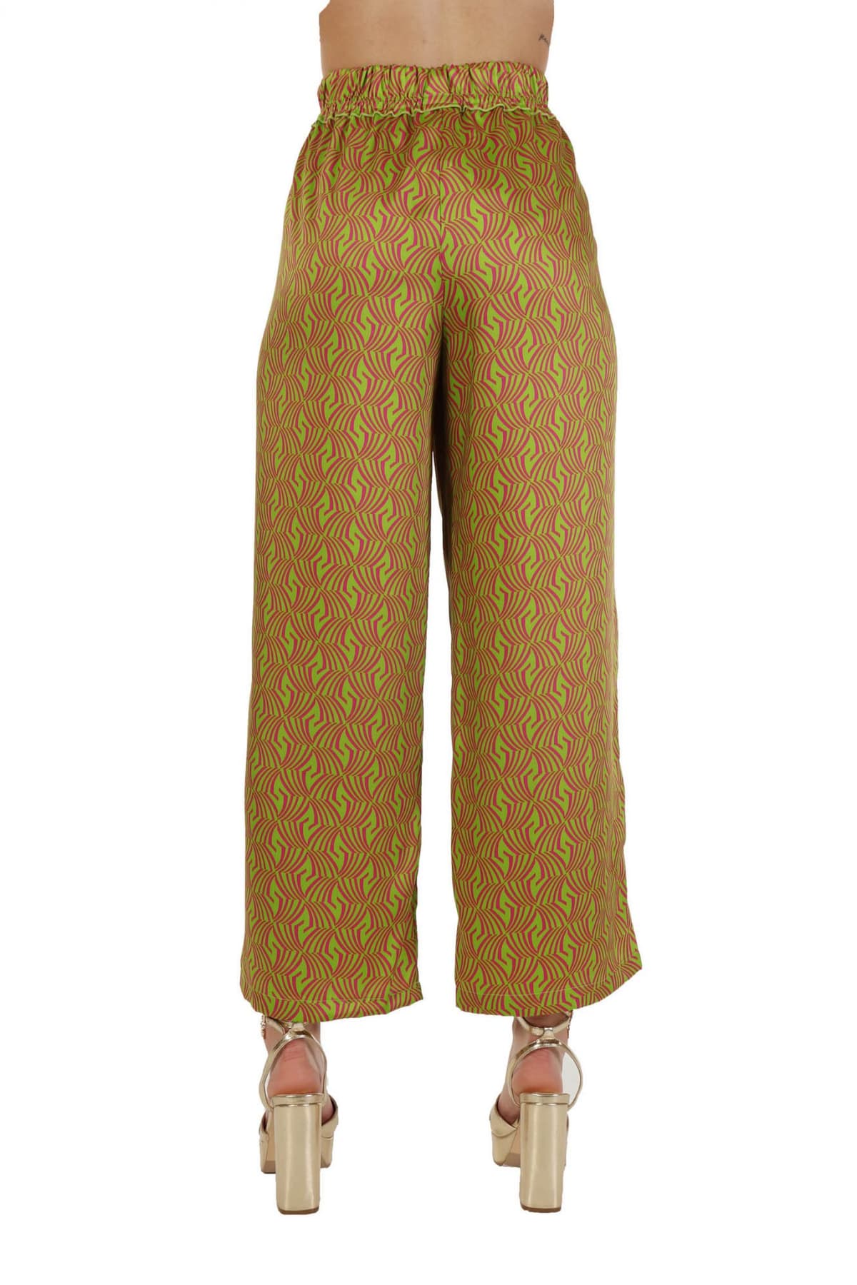 MARELLA EMME ΠΑΝΤΕΛΟΝA ZAC ΣΟΥΡΑ ΜΕΣΗ ΠΟΛΥΧΡΩΜΗ ΠΡΑΣΙΝΟ