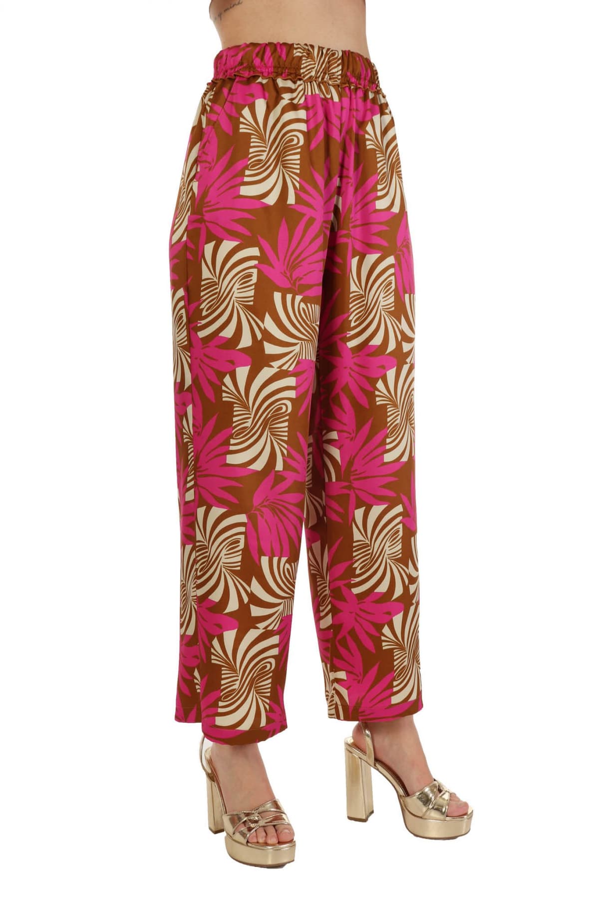 MARELLA EMME ΠΑΝΤΕΛΟΝA ZAC ΣΟΥΡΑ ΜΕΣΗ ΠΟΛΥΧΡΩΜΗ ΦΟΥΞΙΑ