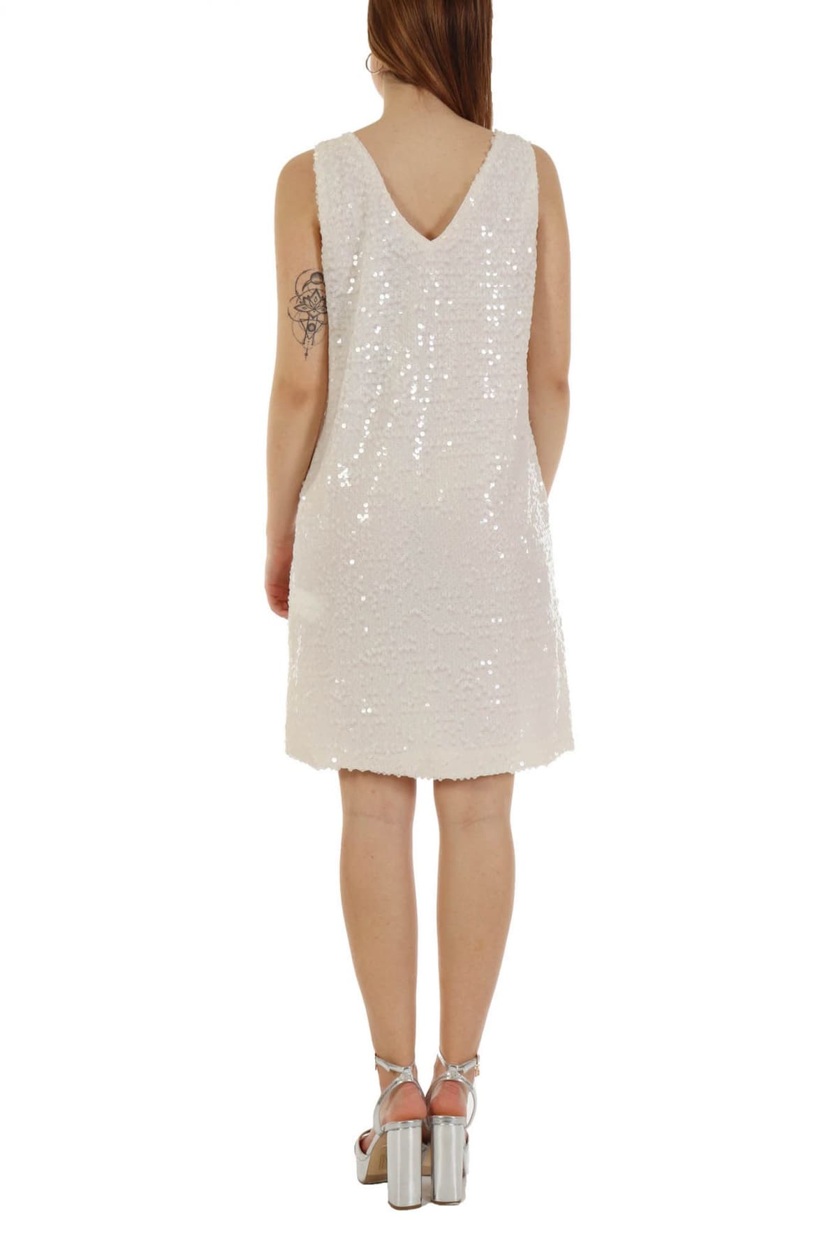 MARELLA EMME ΦΟΡΕΜΑ INTESA V-NECK/ΠΛΑΤΗ ΠΑΓΙΕΤΕΣ ΛΕΥΚΟ