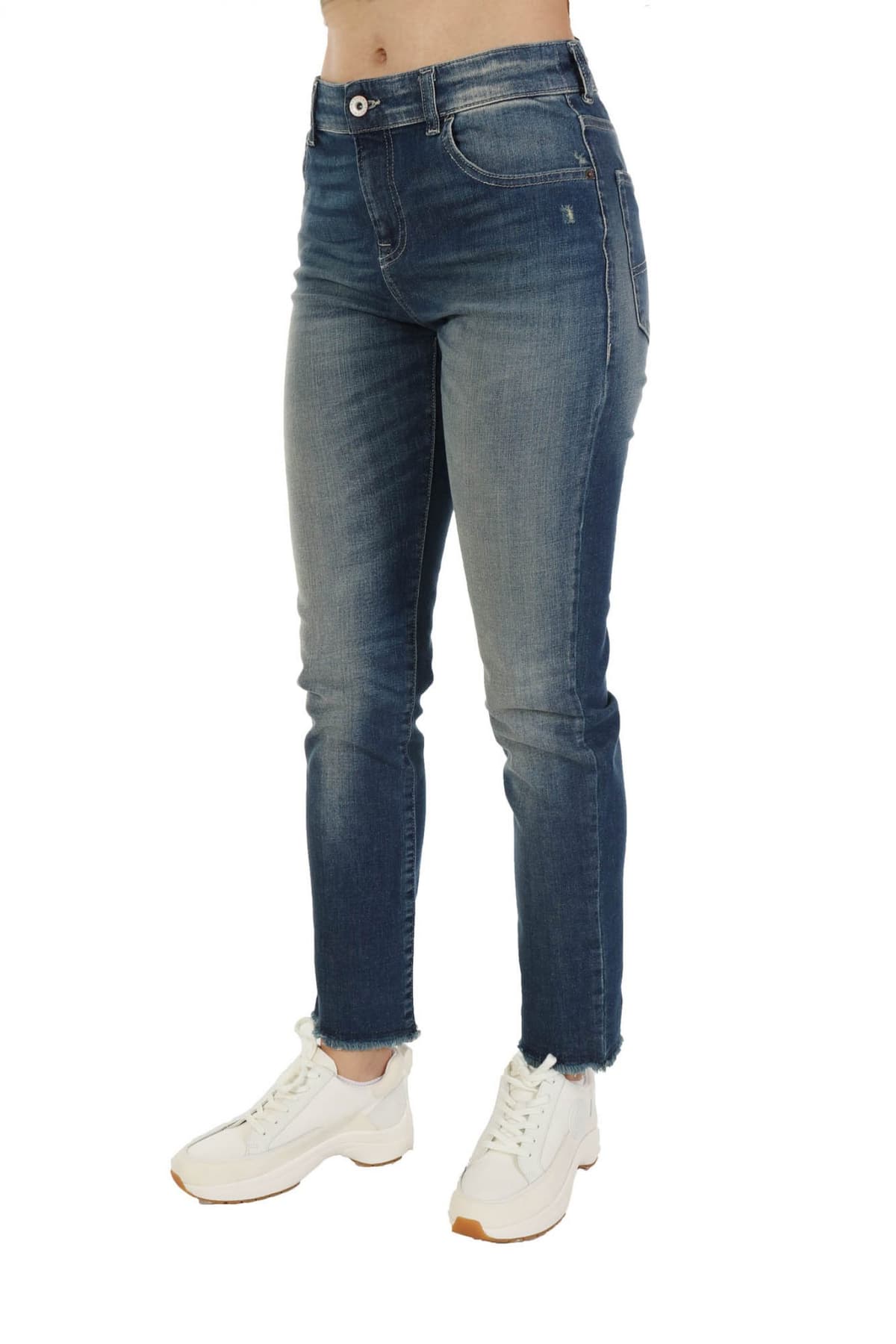 EMPORIO ARMANI ΠΑΝΤΕΛΟΝΙ JEANS WOMAN J36 REGULAR FIT ΞΕΦΤΙΑ ΤΕΛΕΙΩΜΑ ΜΠΛΕ