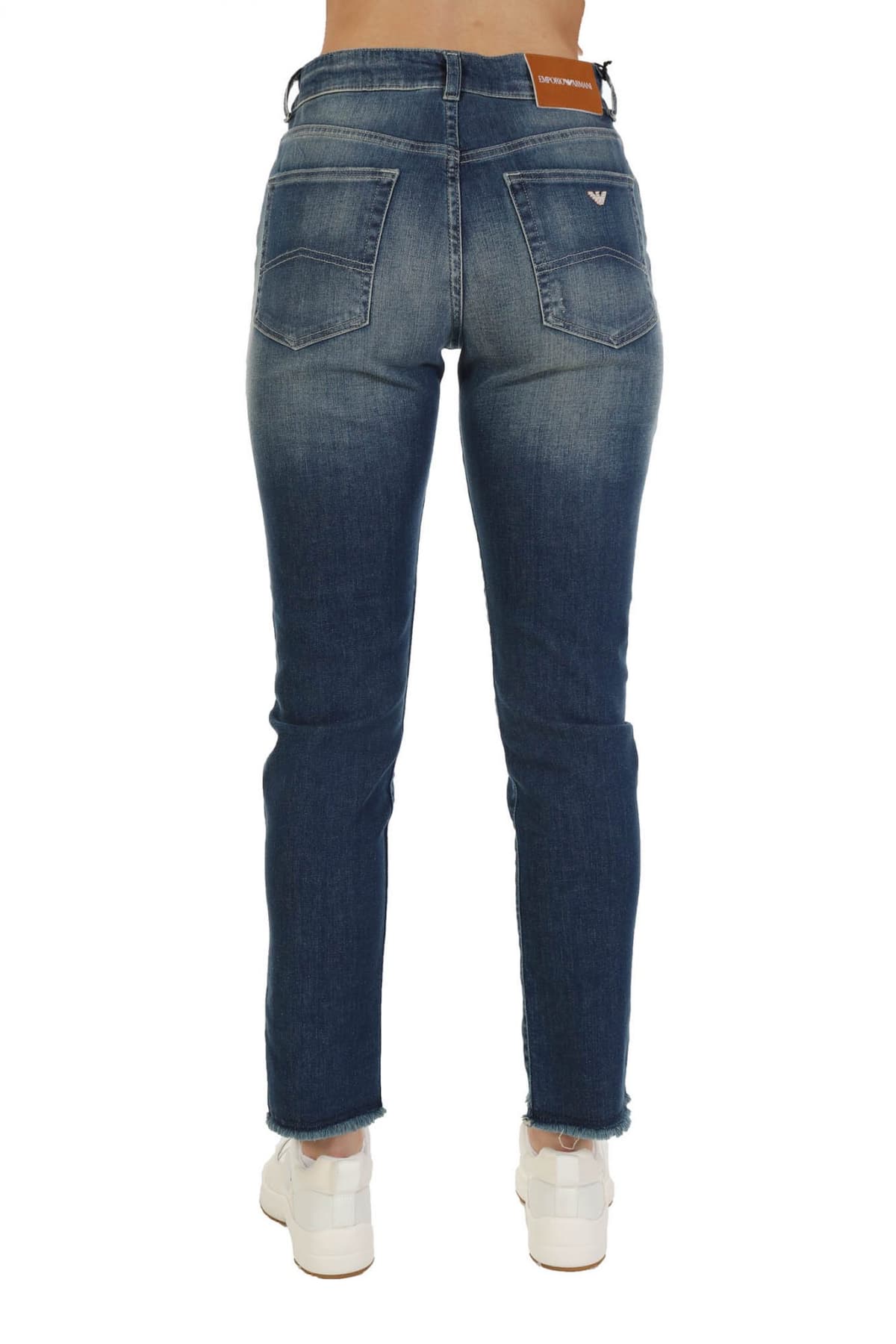 EMPORIO ARMANI ΠΑΝΤΕΛΟΝΙ JEANS WOMAN J36 REGULAR FIT ΞΕΦΤΙΑ ΤΕΛΕΙΩΜΑ ΜΠΛΕ