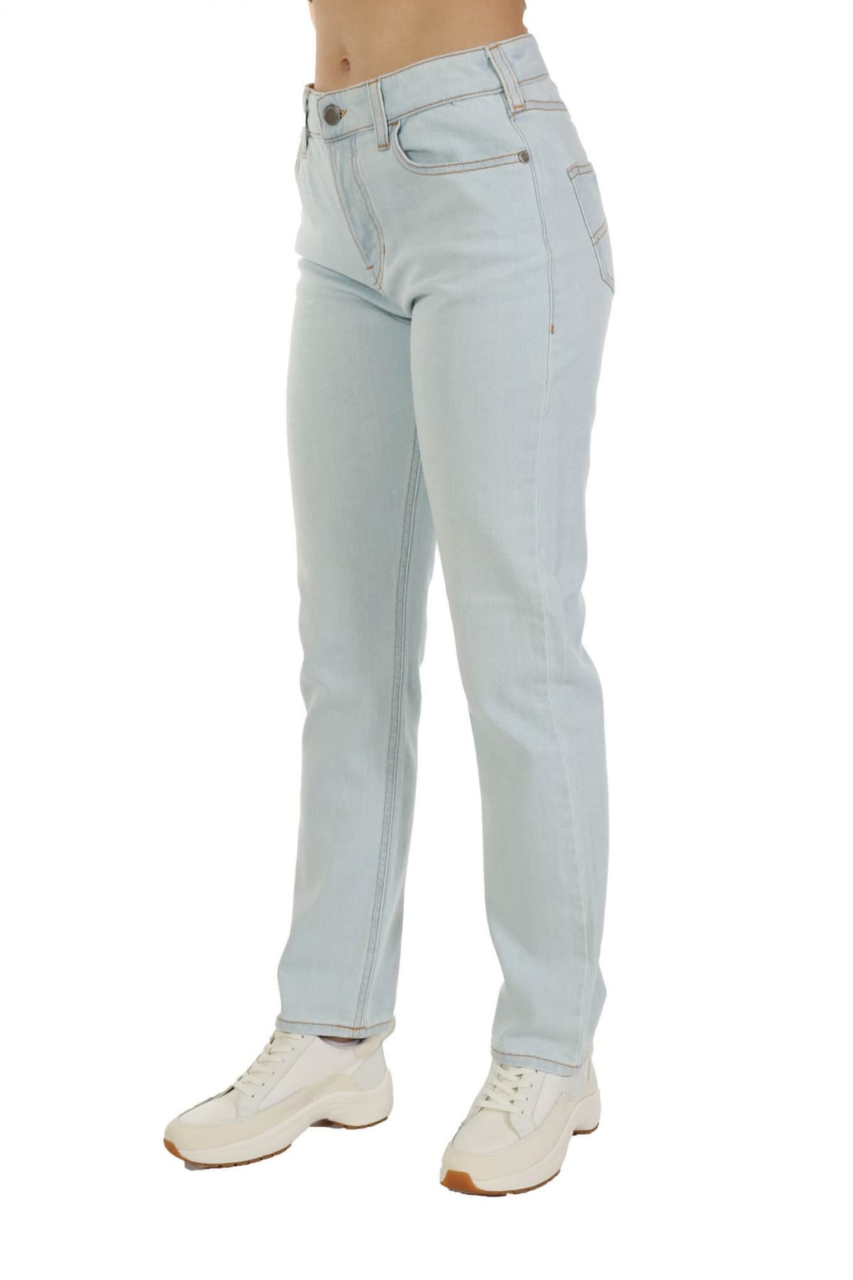 EMPORIO ARMANI ΠΑΝΤΕΛΟΝΙ JEANS WOMAN J60 REGULAR FIT ΓΑΛΑΖΙΟ