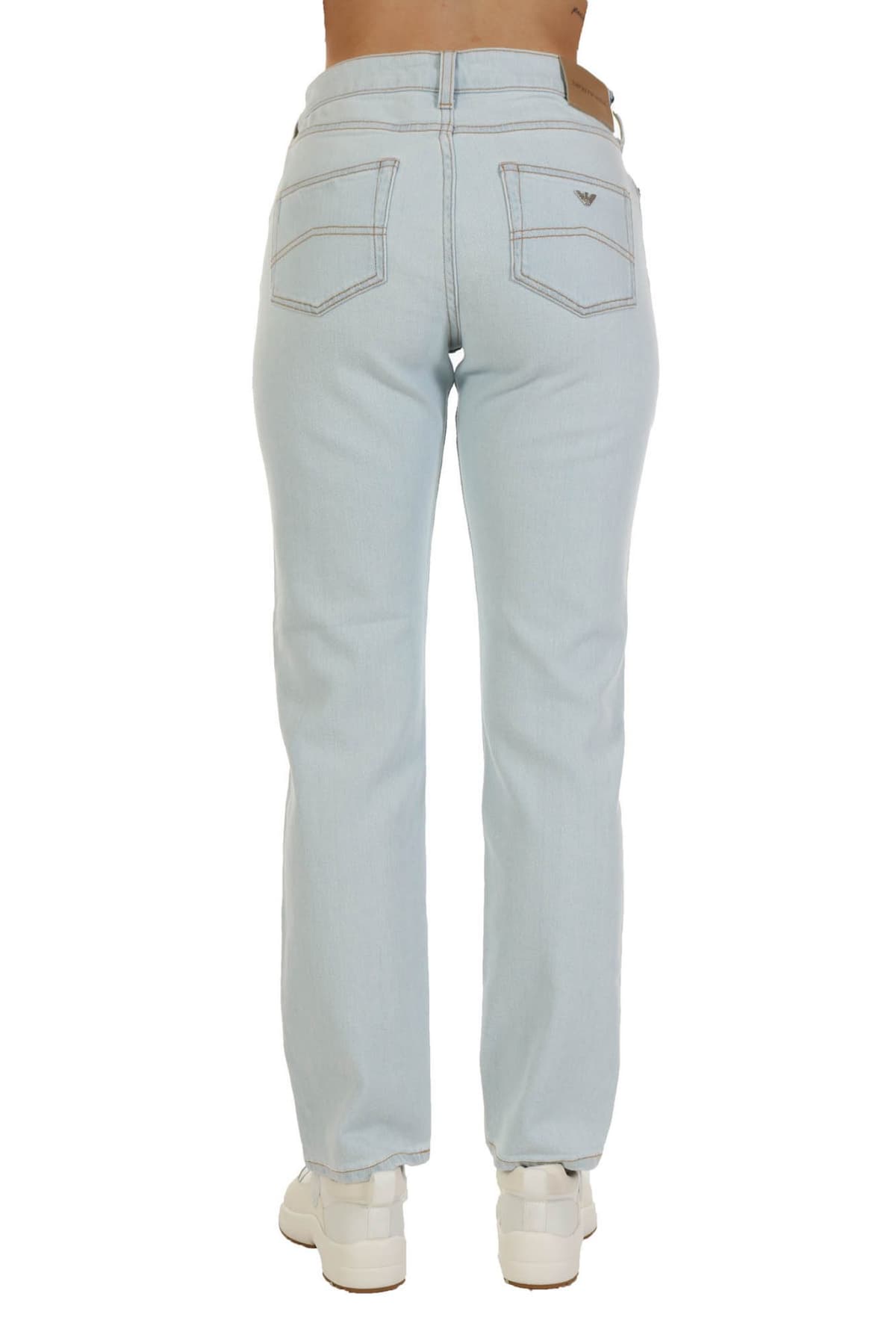 EMPORIO ARMANI ΠΑΝΤΕΛΟΝΙ JEANS WOMAN J60 REGULAR FIT ΓΑΛΑΖΙΟ