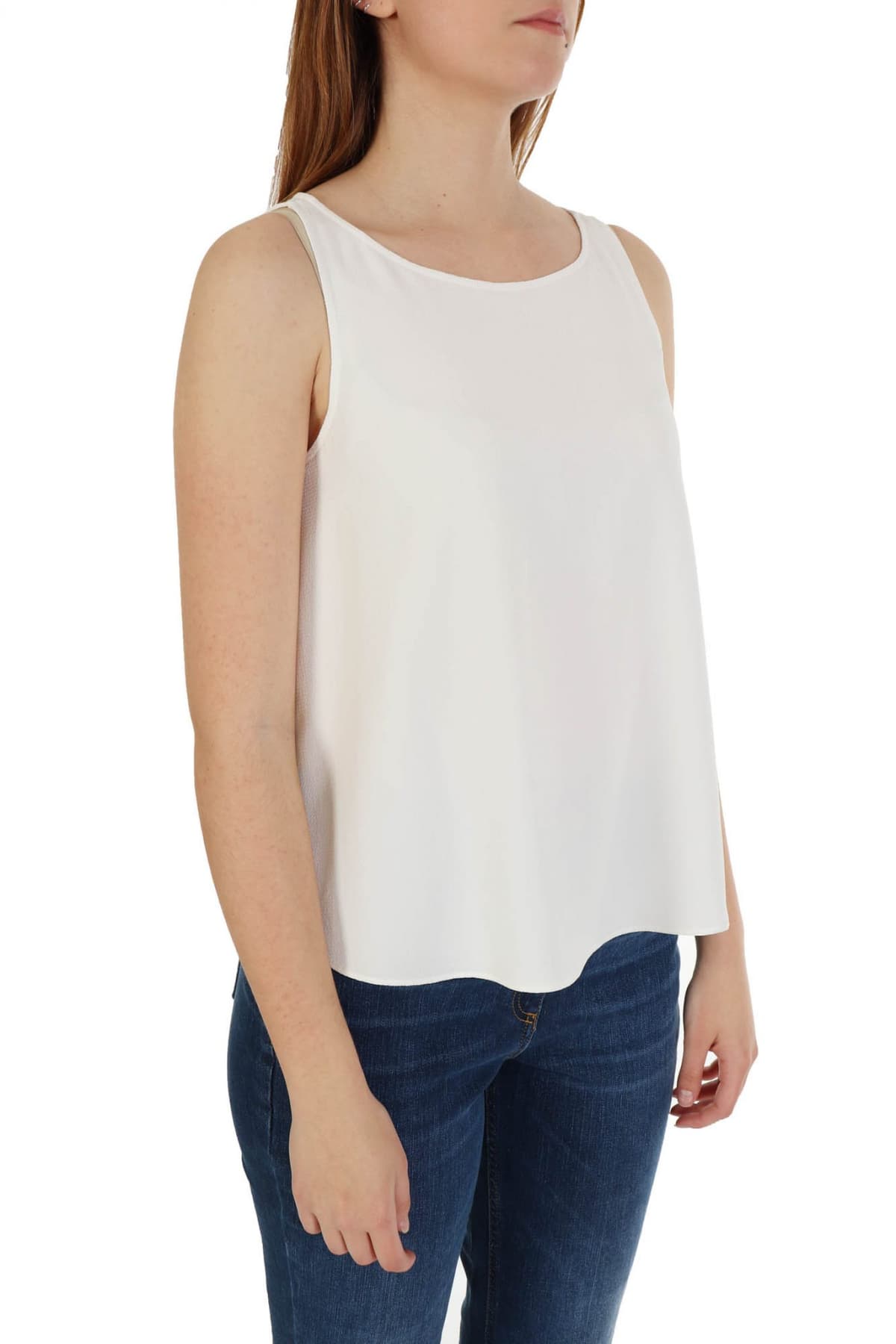 EMPORIO ARMANI TOP WOMAN ΛΕΥΚΟ