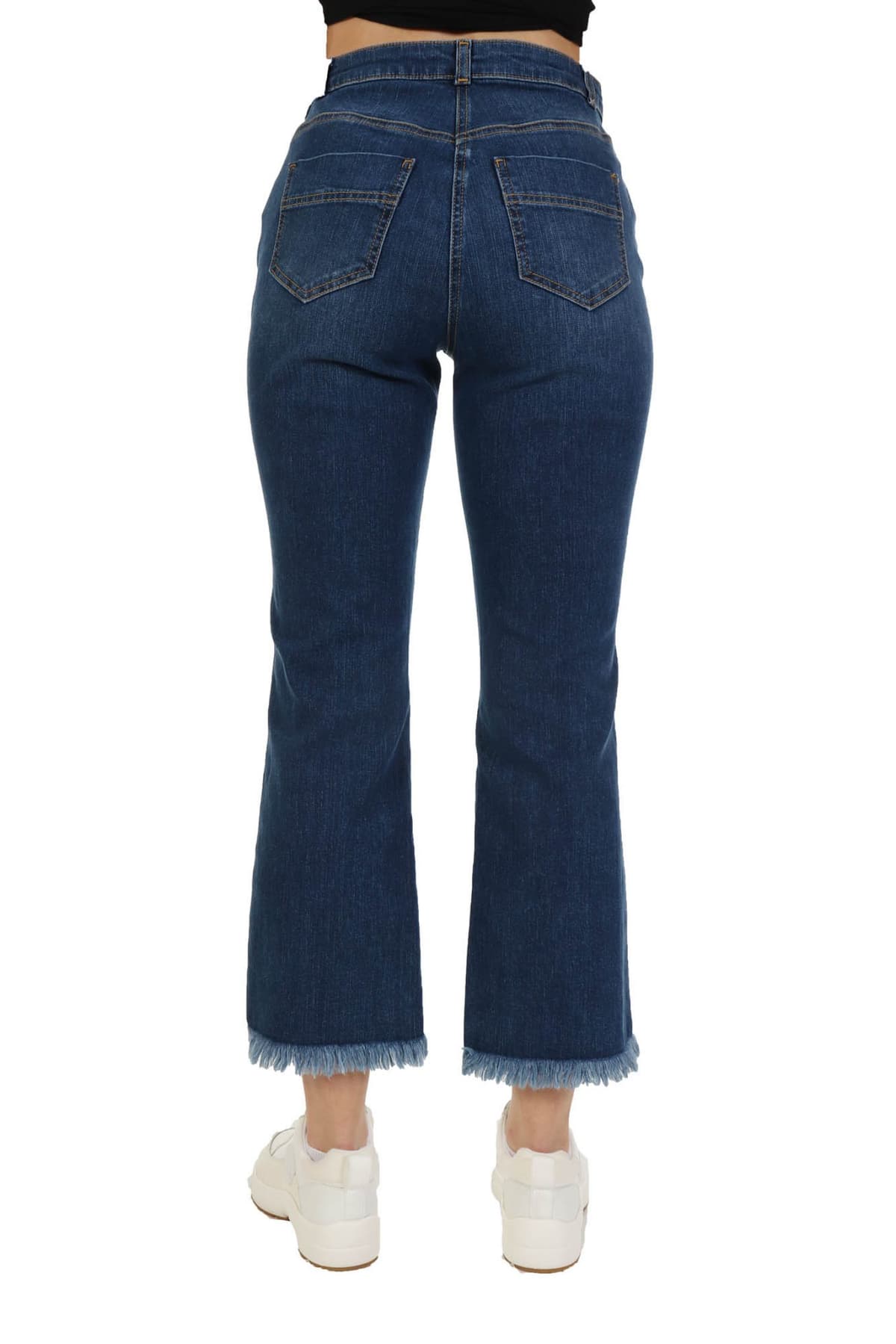 ELISABETTA FRANCHI ΠΑΝΤΕΛΟΝΙ JEANS HIGH WAIST ΜΠΛΕ