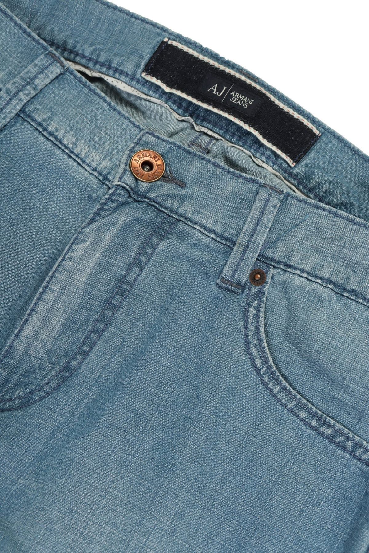 ARMANI JEANS ΠΑΝΤΕΛΟΝΙ JEANS CLASSIC WAIST REGULAR STRAIGHT LEG ΑΝΟΙΧΤΟ ΜΠΛΕ