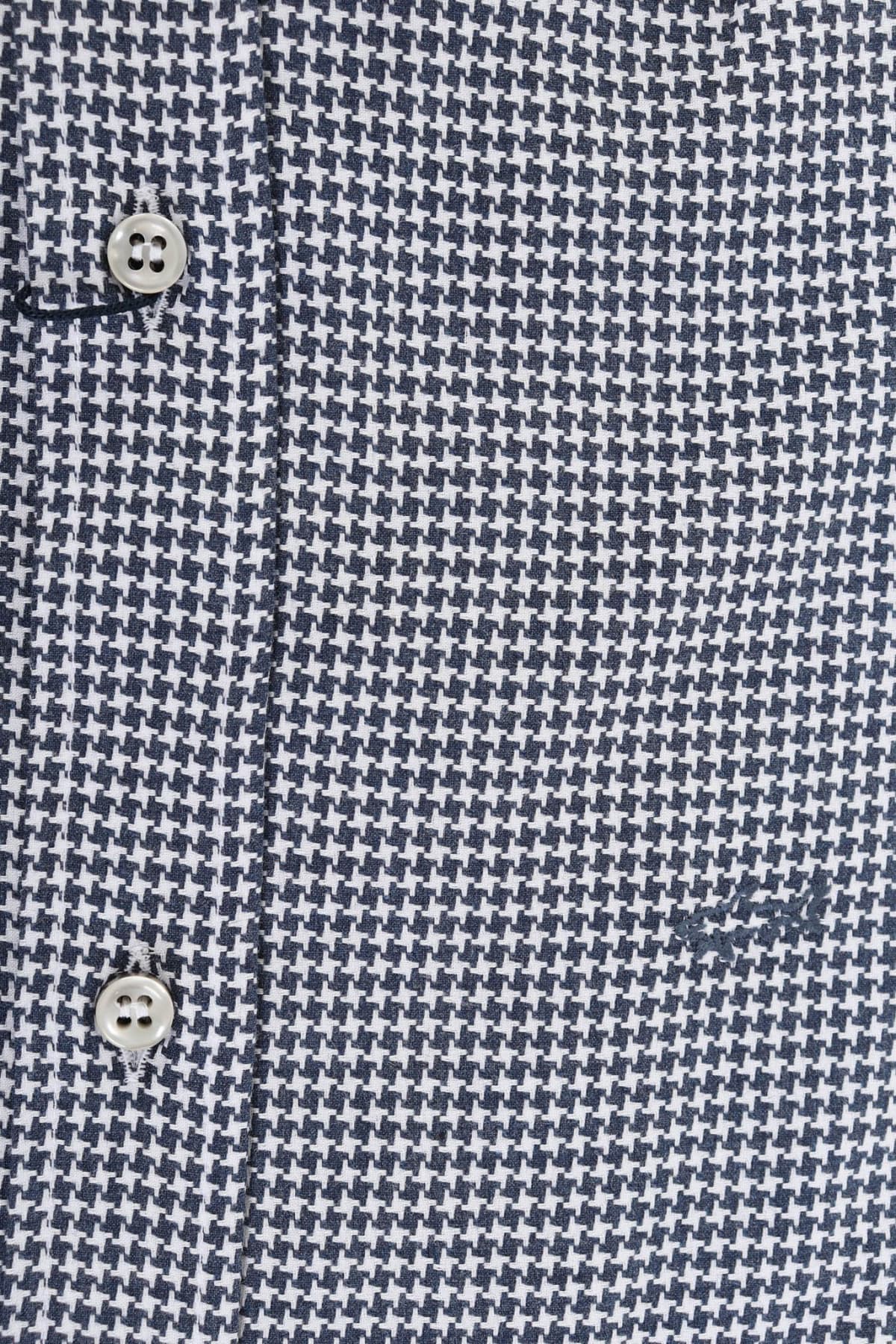 PAUL&SΗARK ΠΟΥΚΑΜΙΣΟ ΜΙΚΡΟΣΧΕΔΙΟ J FIT ΛΕΥΚΟ-ΜΠΛΕ