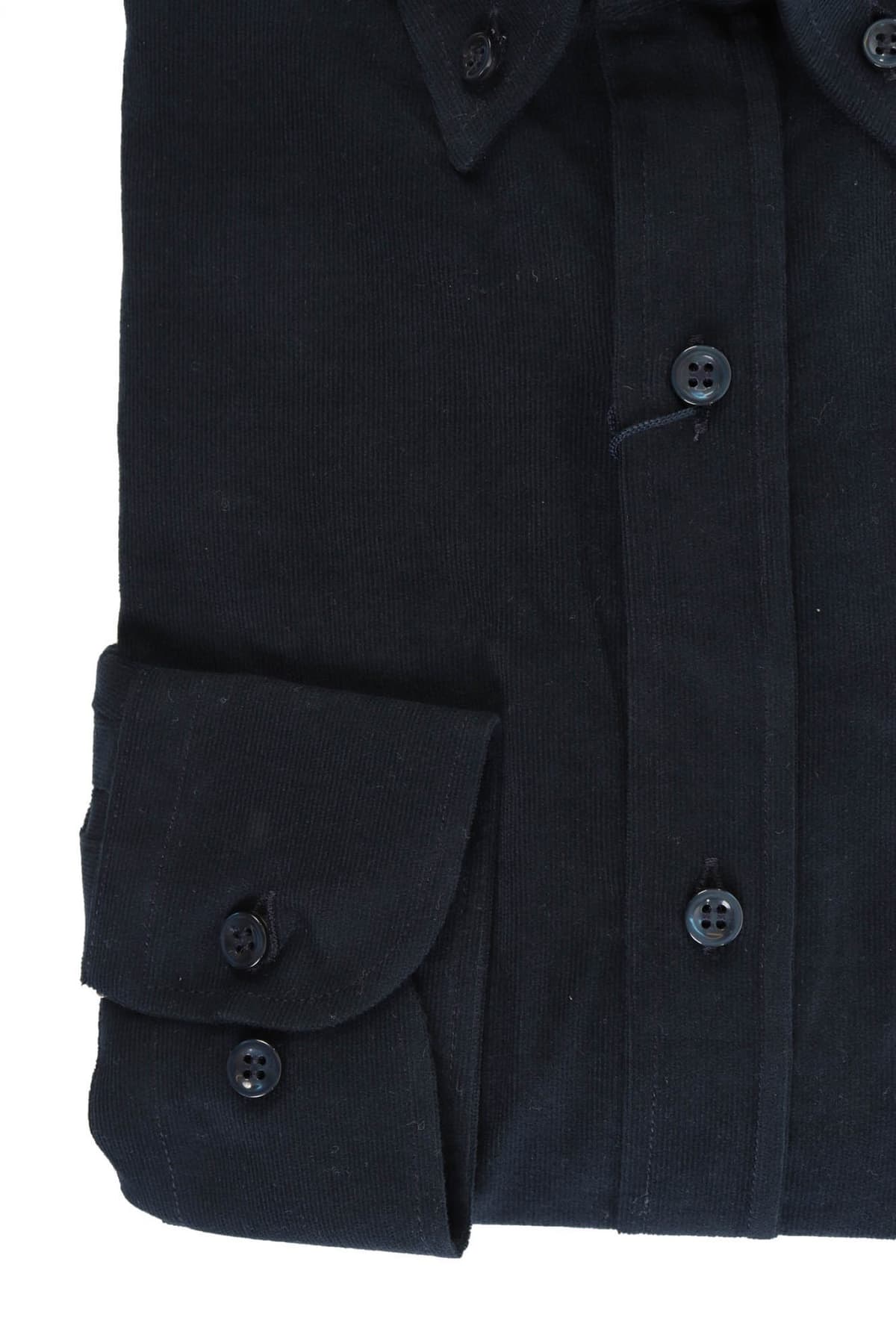 PAUL&SHARK ΠΟΥΚΑΜΙΣΟ ΚΟΤΛΕ BUTTON DOWN J FIT VELVET ΜΠΛΕ