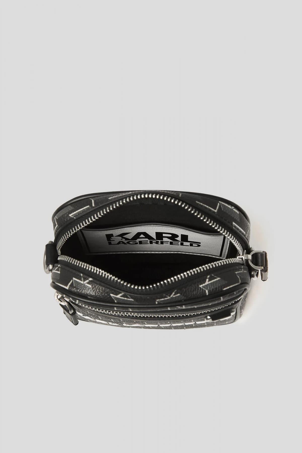 KARL LAGERFELD ΤΣΑΝΤΑΚΙ CROSSBODY IKONIK KLASSIK NS CB ΜΑΥΡΟ