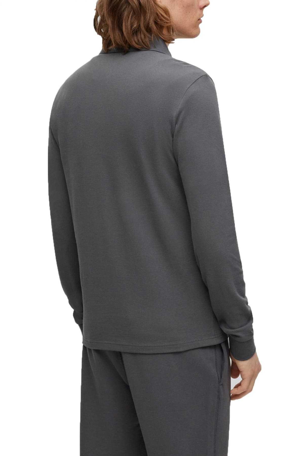 BOSS CASUAL POLO SLIM FIT PASSERBY ΓΚΡΙ