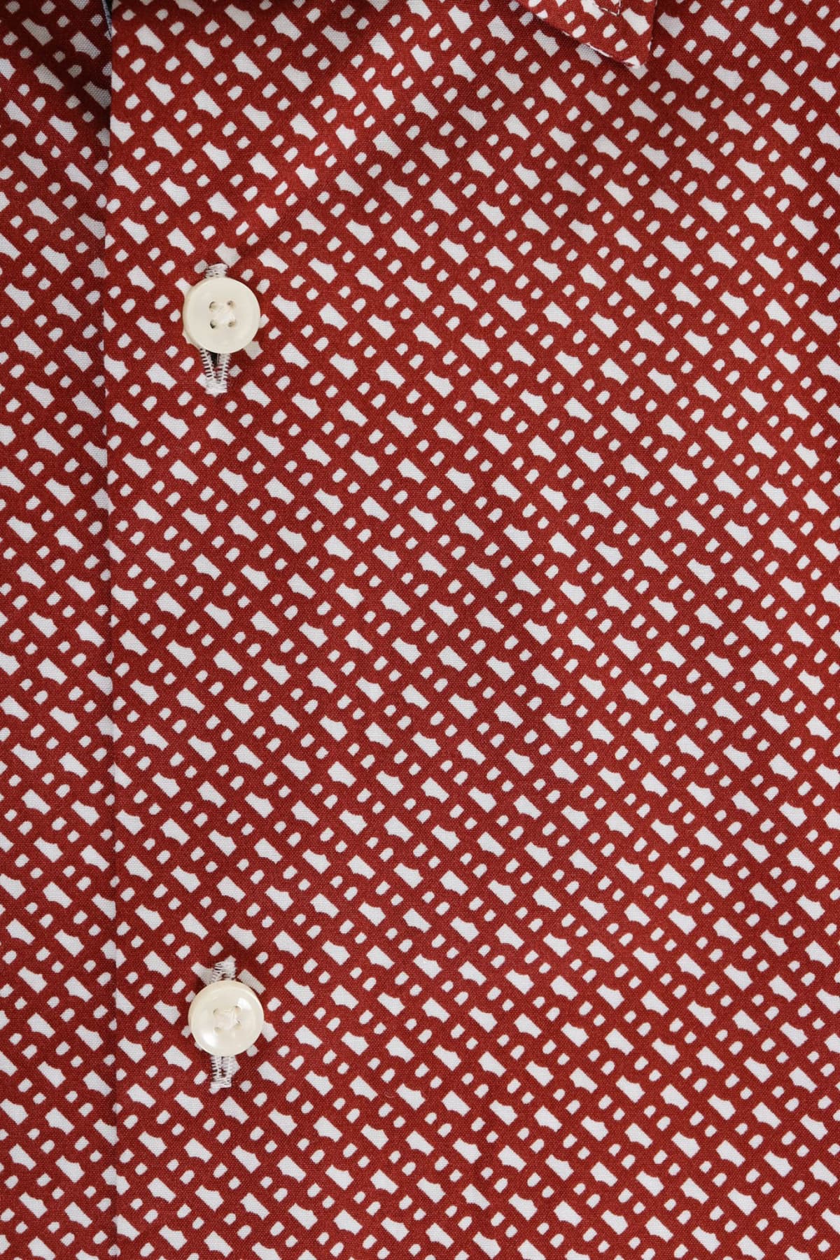 BOSS ΠΟΥΚΑΜΙΣΟ ALLOVER LOGO SLIM FIT STRETCH H-HANK-KENT-C1-214 ΜΠΟΡΝΤΩ-ΛΕΥΚΟ