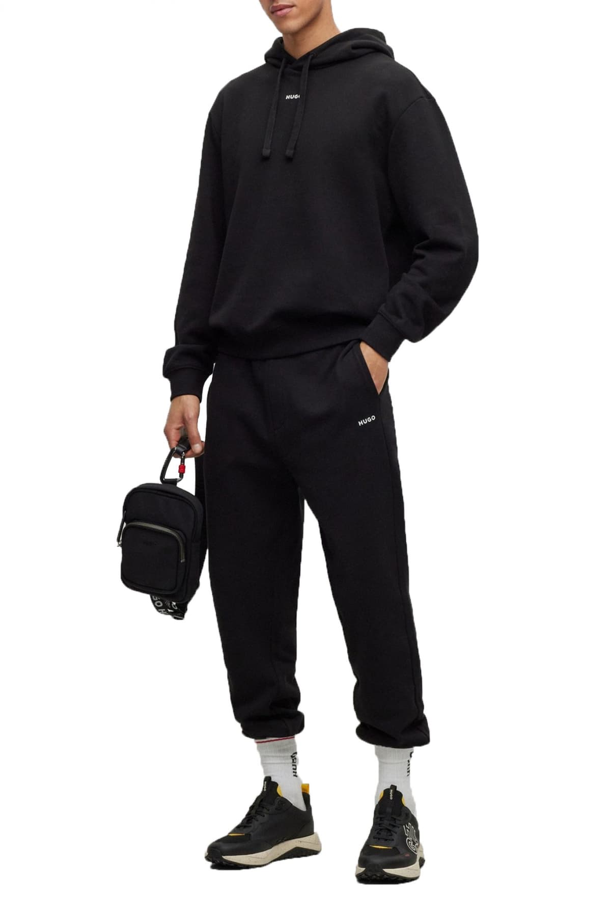 HUGO ΣΕΤ ΦΟΡΜΑΣ TRACKSUIT_DAPODAYOTE ΜΑΥΡΟ