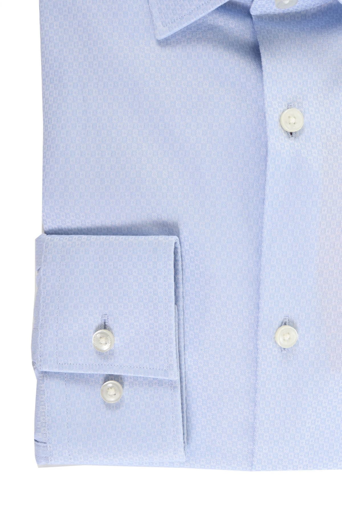 HUGO ΠΟΥΚΑΜΙΣΟ ΜΙΚΡΟΣΧΕΔΙΟ SLIM FIT KENNO ΣΙΕΛ