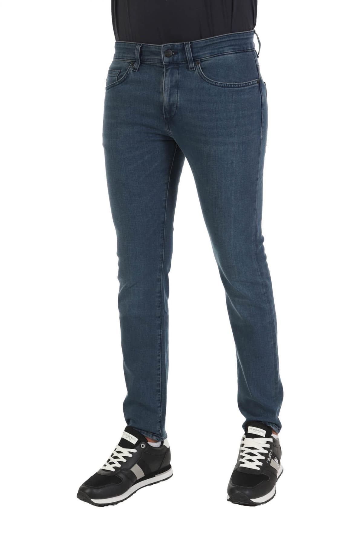 BOSS ΠΑΝΤΕΛΟΝΙ JEANS DELAWARE 3-1 SLIM FIT ΜΠΛΕ