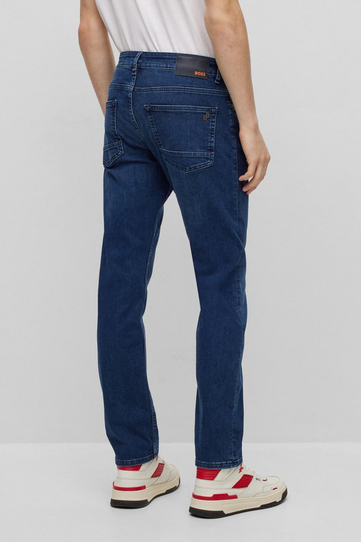 BOSS CASUAL ΠΑΝΤΕΛΟΝΙ JEANS DELAWARE BC-P-HOUSE SLIM FIT ΜΠΛΕ