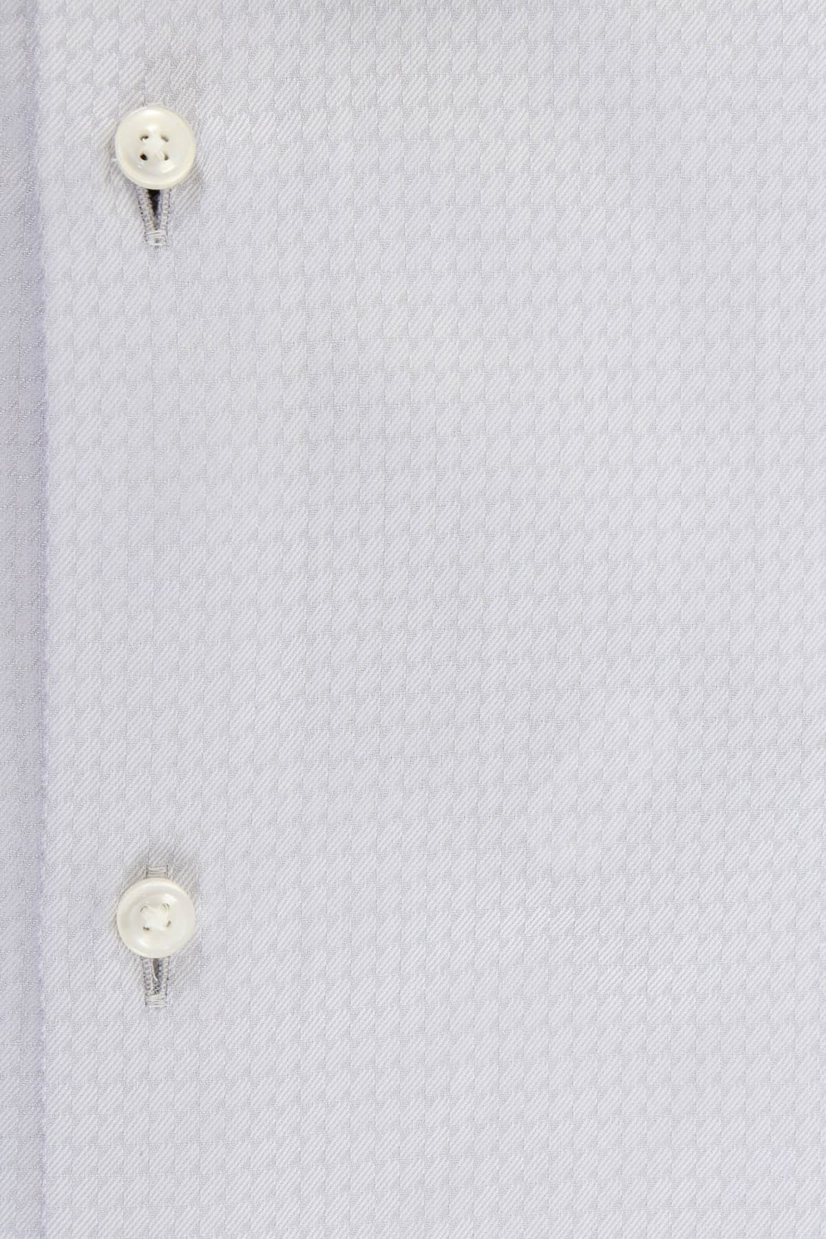 BOSS ΠΟΥΚΑΜΙΣΟ ΜΑΝΙΚΕΤΟΚΟΥΜΠΟ ΜΙΚΡΟΣΧΕΔΙΟ SLIF FIT H-HANK-SPREAD-DC-214 ΓΚΡΙ